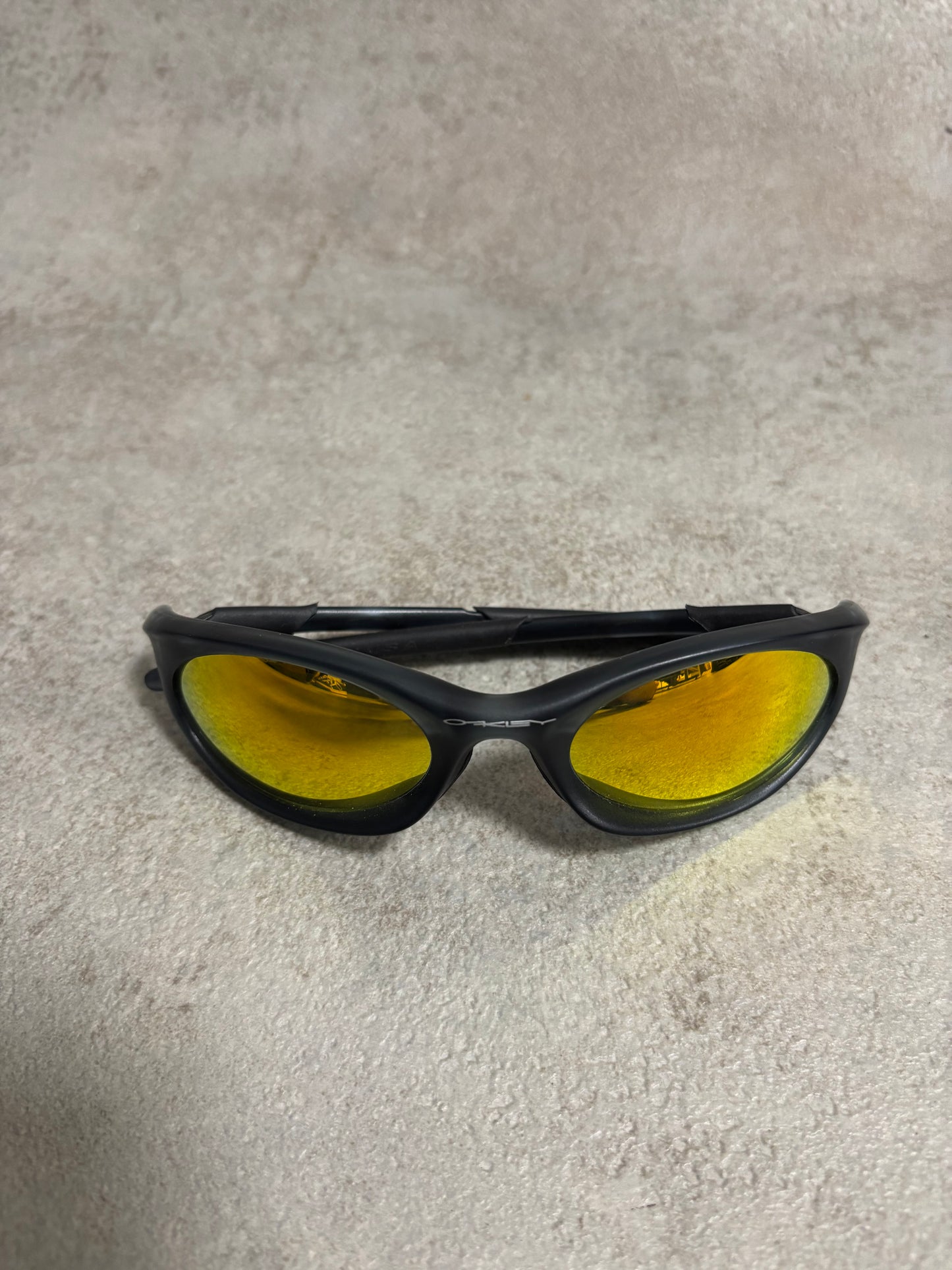 Gafas Oakley Eye Jacket Crystal Black Fire Iridium 3.0 2002 Vintage