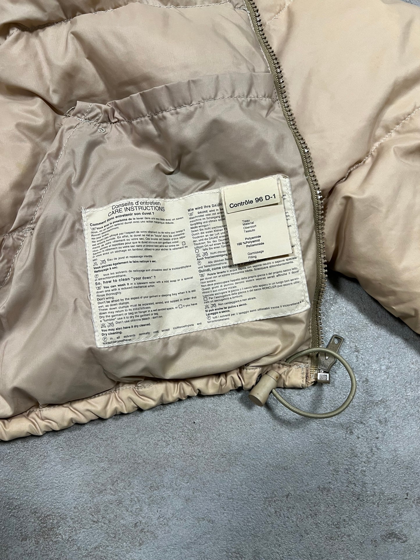 Chaqueta Puffer Vintage Moncler Dos Piezas 90’s - S