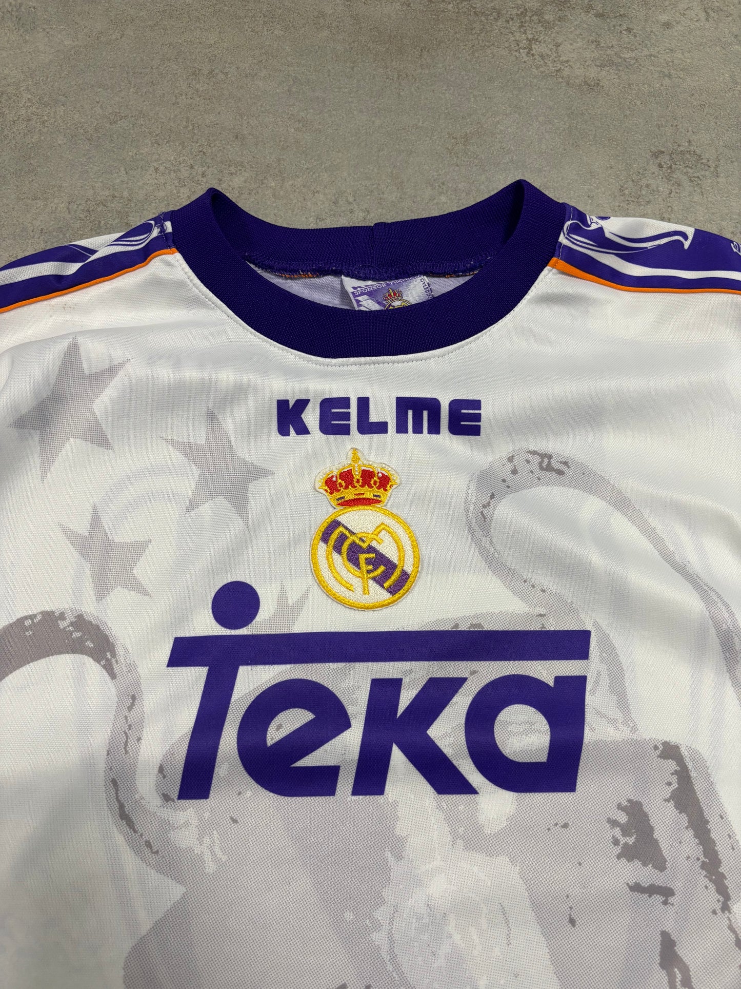 Camiseta Kelme Real Madrid Campeón de Europa 7tma 1998 Vintage - XL