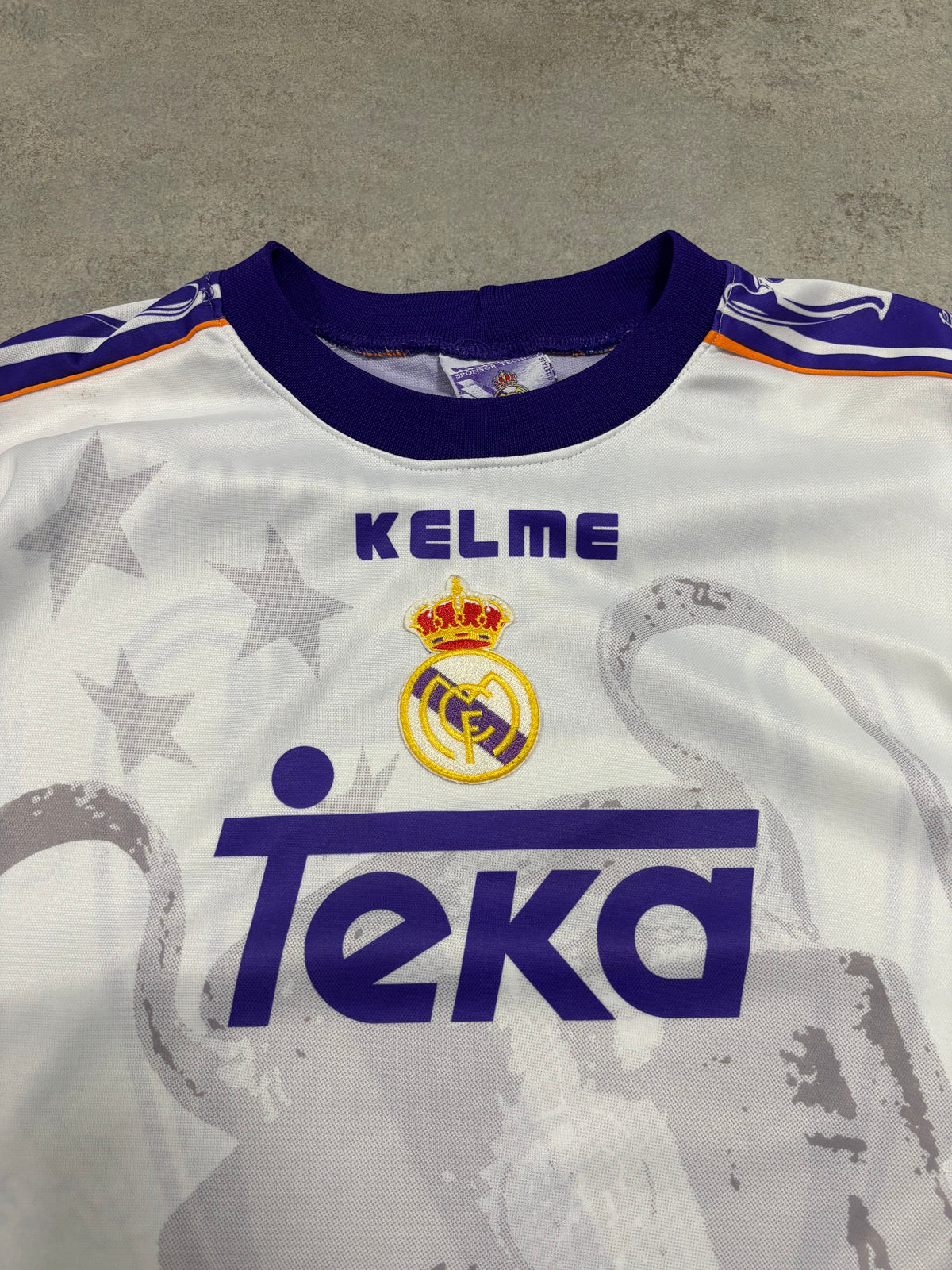 Camiseta Kelme Real Madrid Campeón de Europa 7tma 1998 Vintage - XL