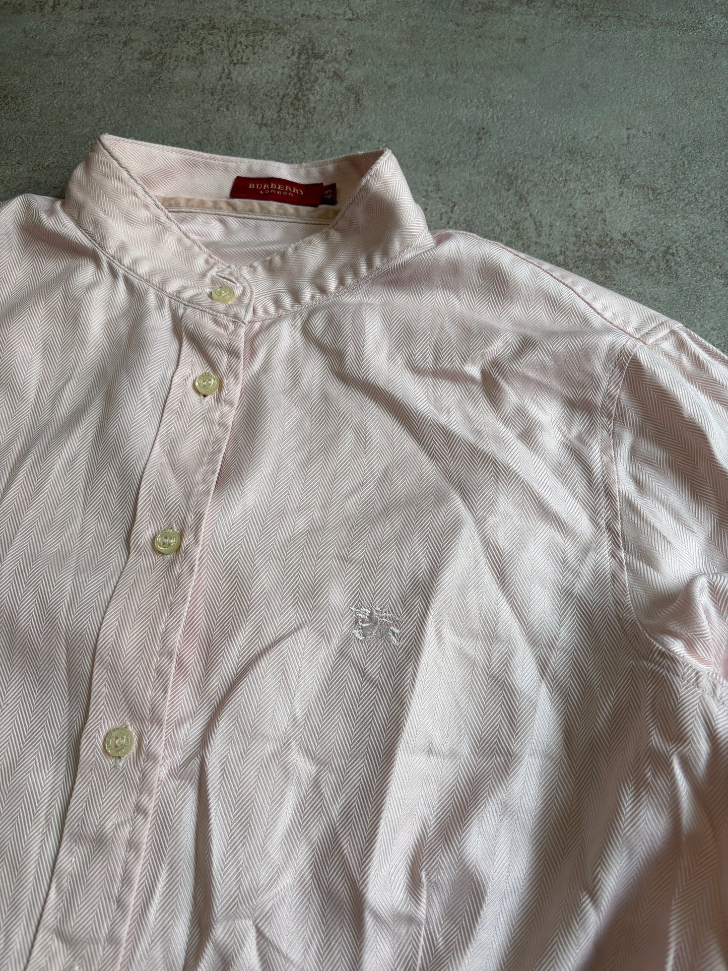 Camisa Cuello Mao Burberry 00s Vintage - M Woman