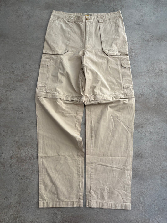 Pantalones 2/1 Convertibles Shorts Camel Adventure 00s Vintage - M