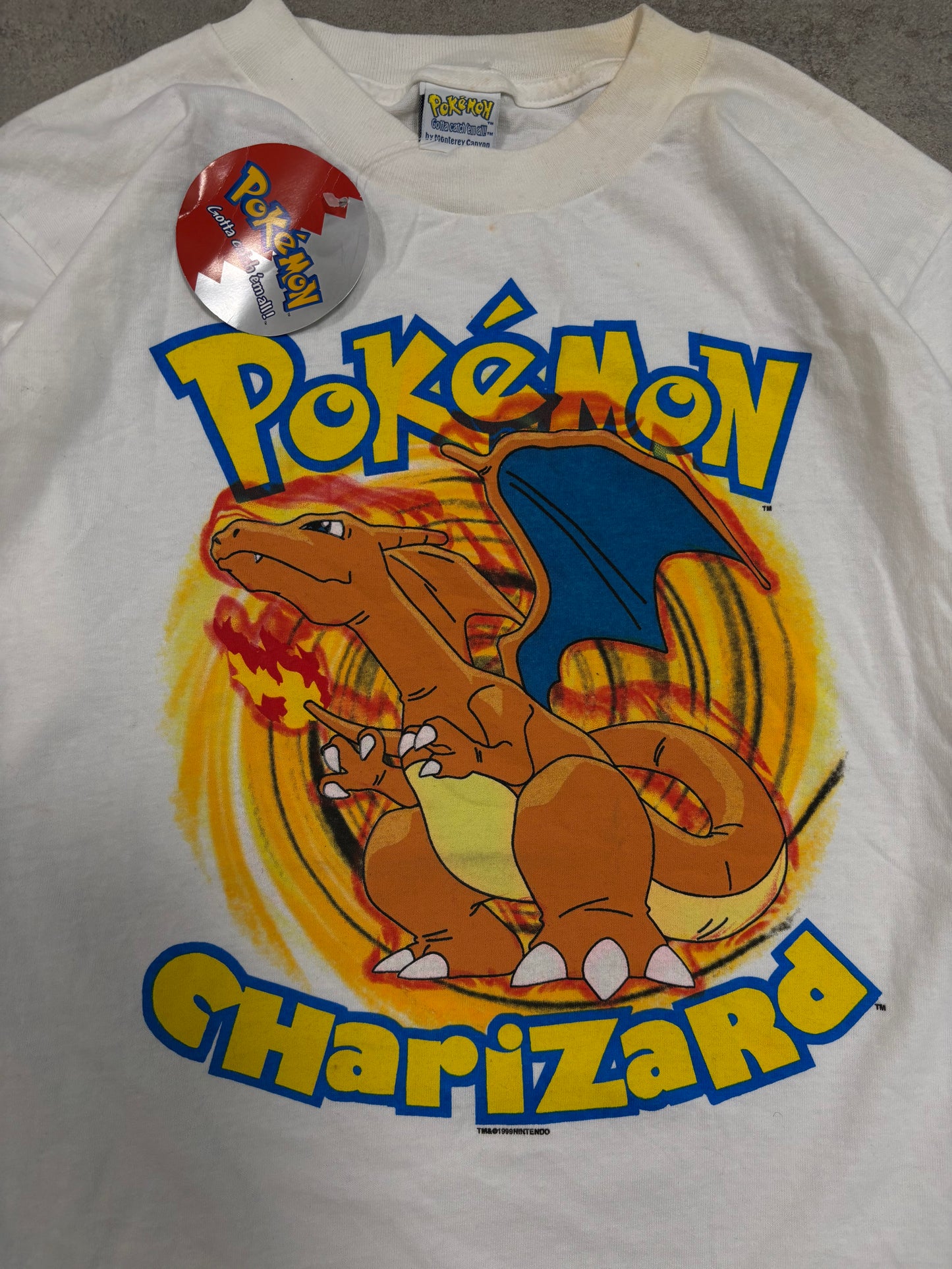 Camiseta Manga Larga Nintendo Pokemon ‘Charizard’ 1999 Deadstock Vintage - S