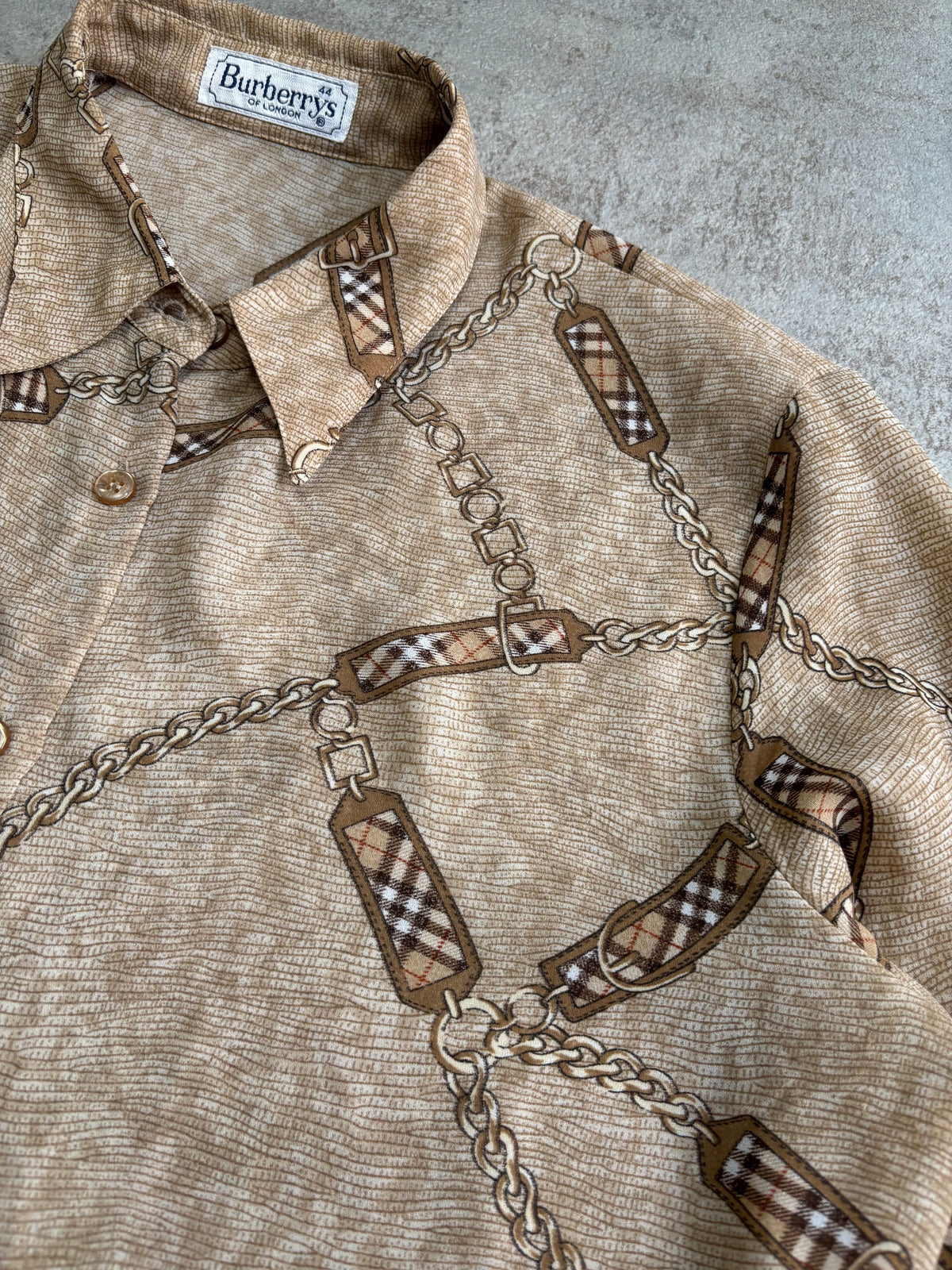 Camisa Mesh Burberry 90s Vintage - M Woman