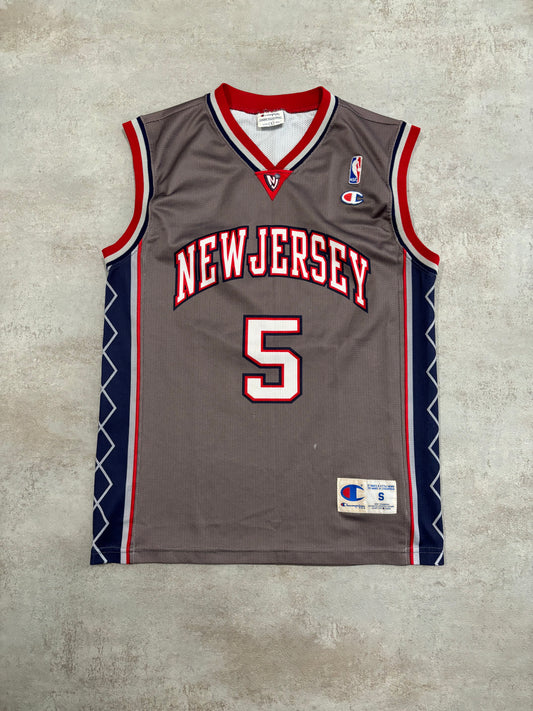 Camiseta Champion New Jersey Nets ‘Jason Kidd 5’ 2004 Vintage - S