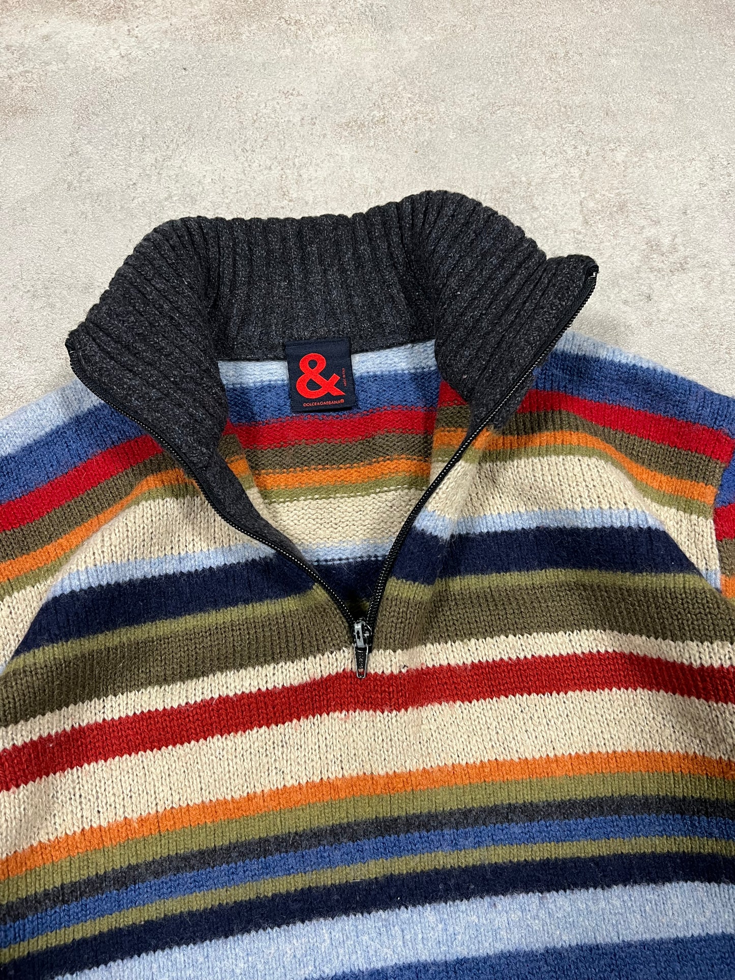 Jersey Lana Rayas Vintage Dolce & Gabbana 00’s - M