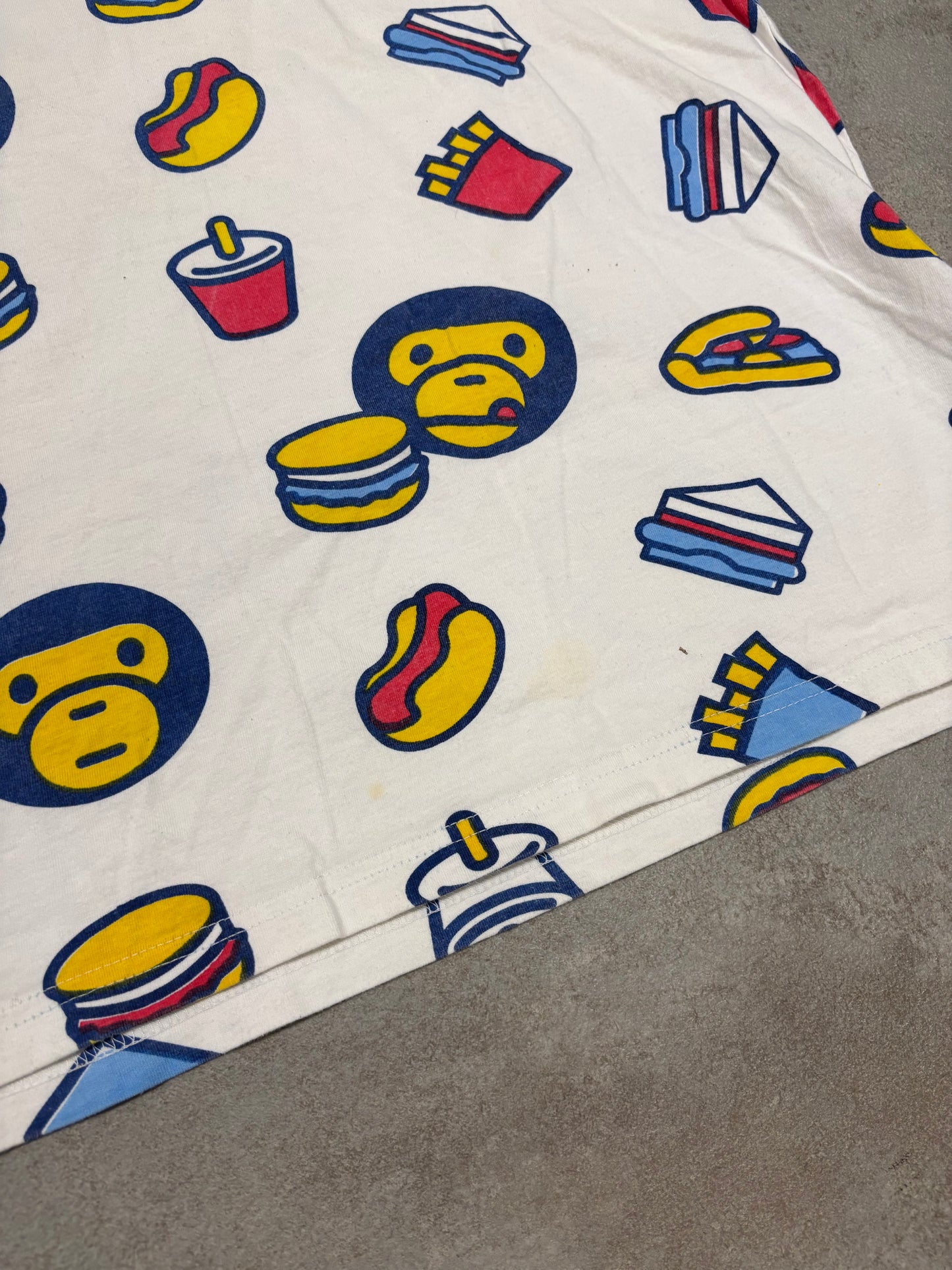 Camiseta Estampada Baby Milo Bape 00s Vintage - L