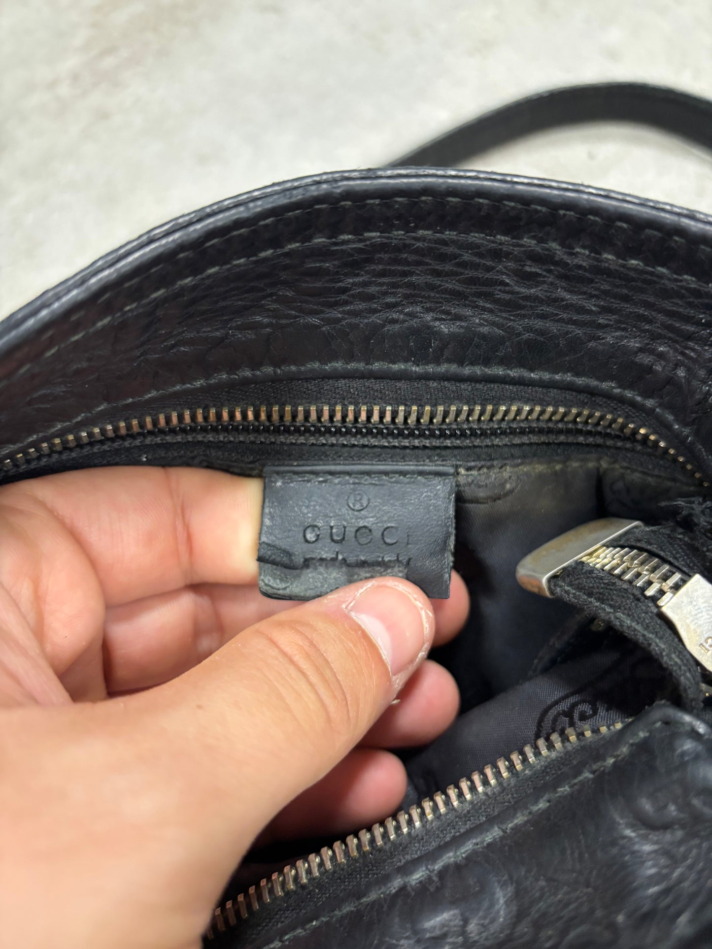 Bolso Bandolera Guccissima Monogram Cuero Gucci 00s Vintage