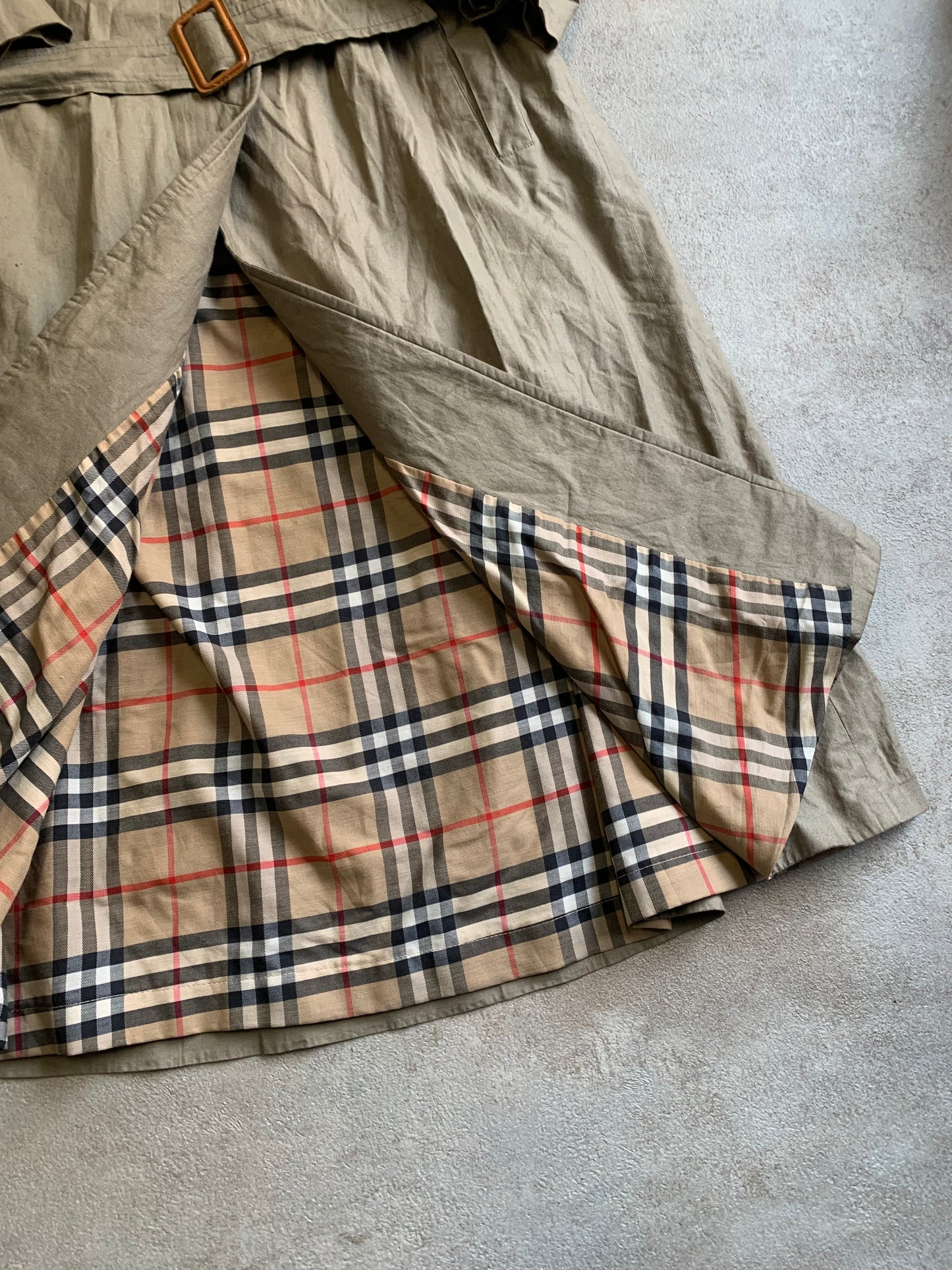 Gabardina Vintage Burberry Nova Check 80’s