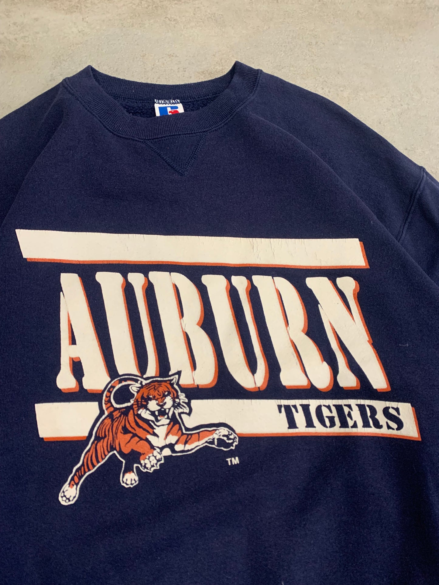 Sudadera Russell Auburn Tigers 90s Vintage - M