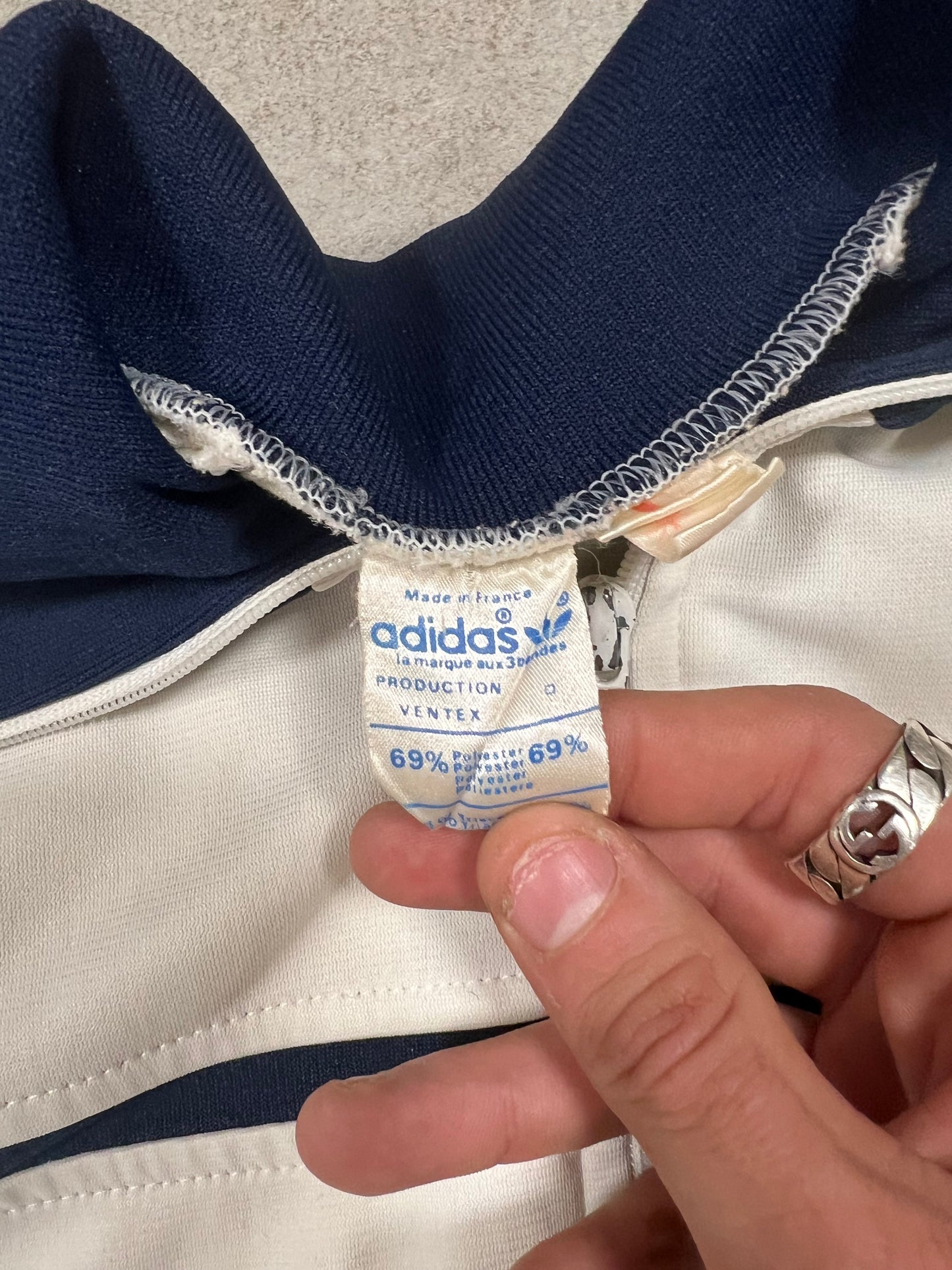 Chaqueta Track Vintage Adidas Ventex Made in France 70/80’s - M