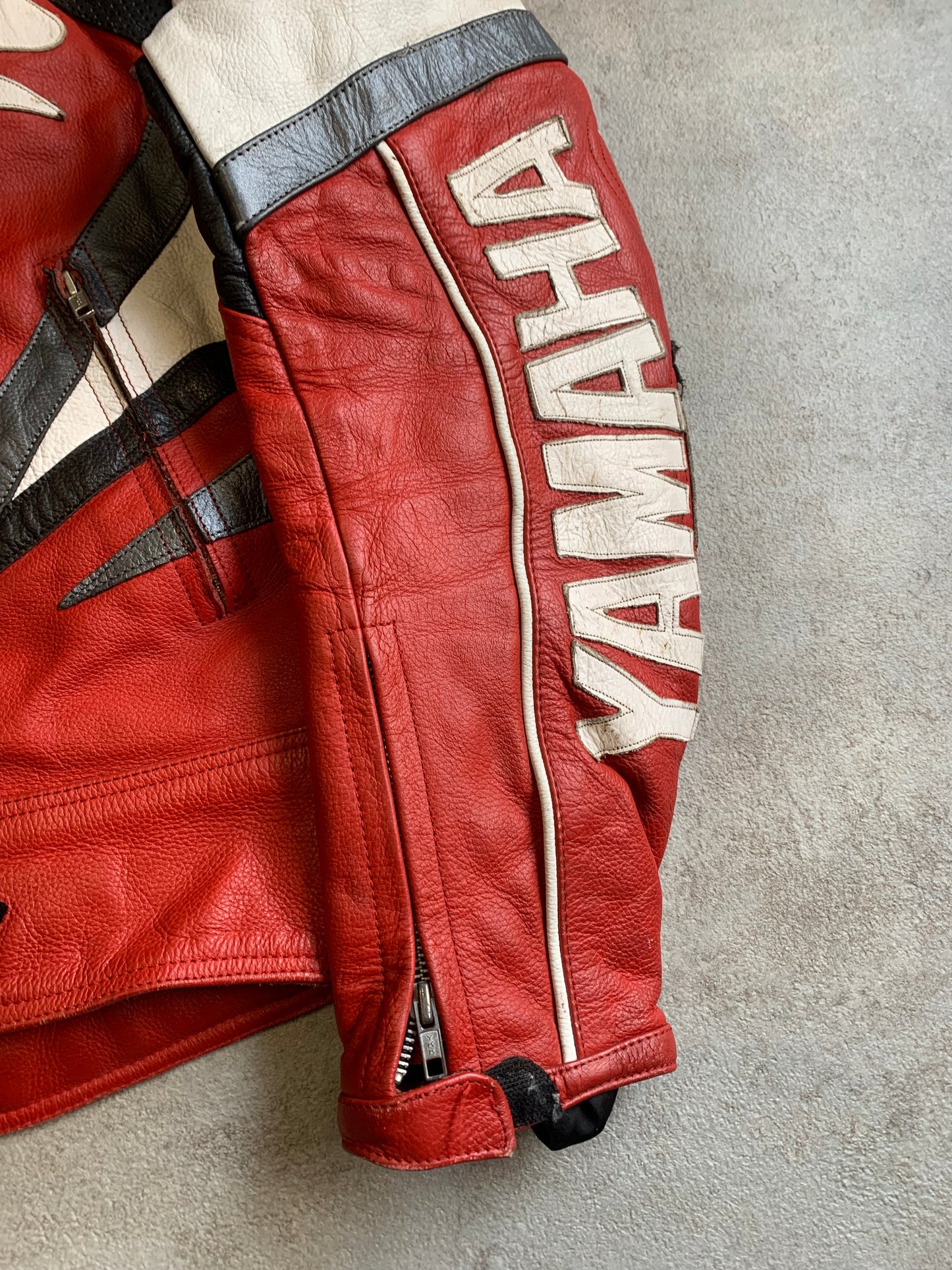 Chaqueta Cuero Motor Vintage Yamaha