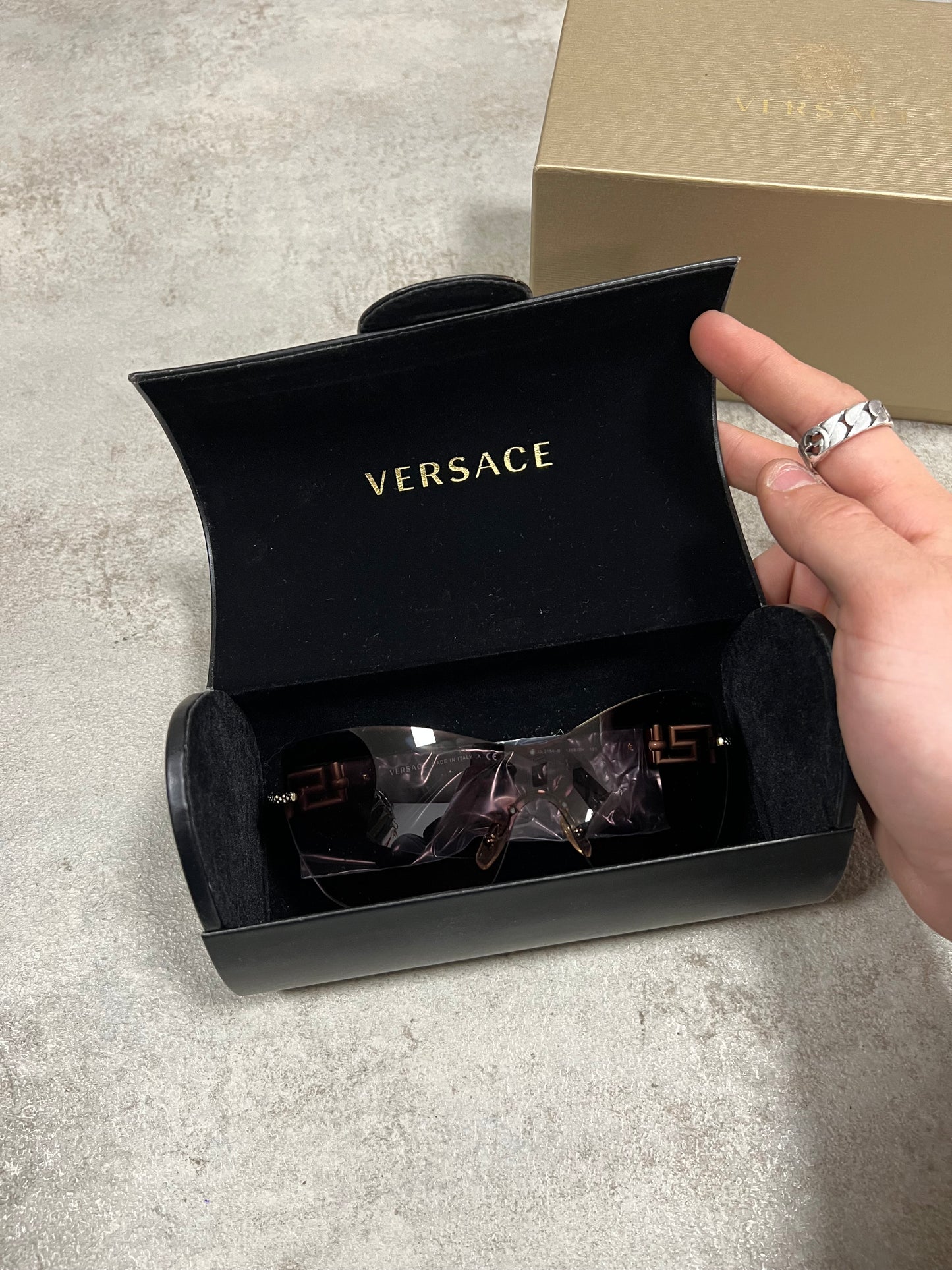 Gafas Sol ‘Full Mask ‘ Vintage Versace 00’s Deadstock