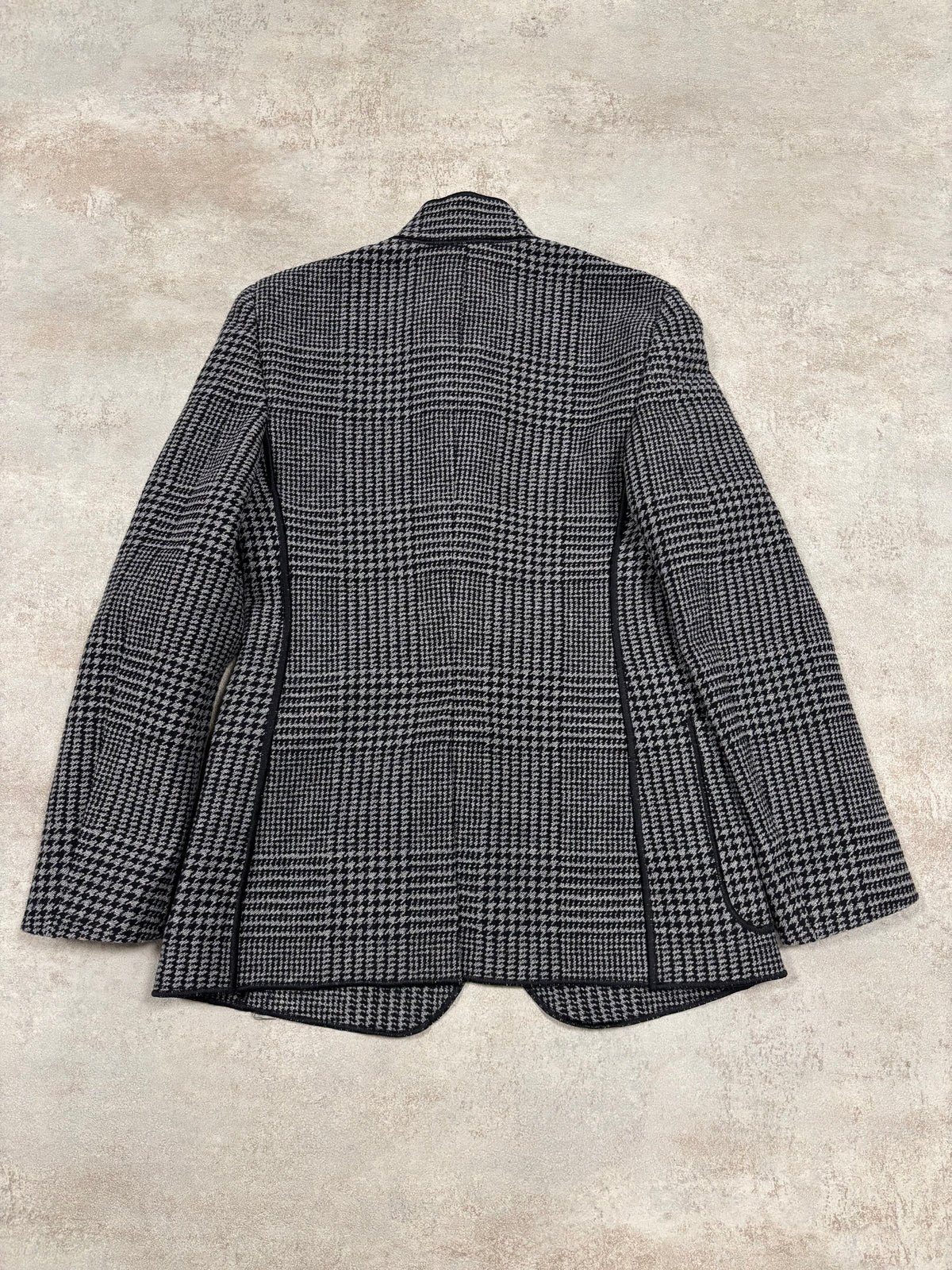 Blazer Largo Estructura Tweed Armani Collezioni 90s Vintage - M