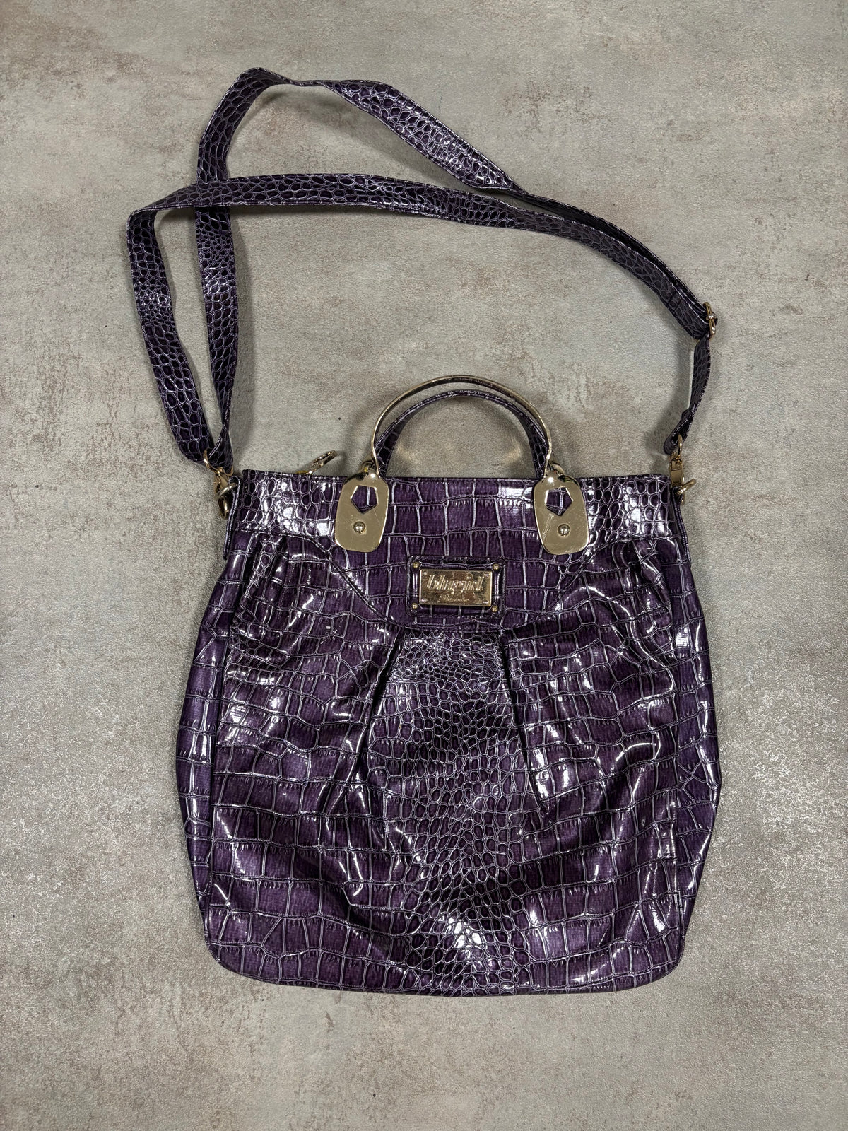 Bolso Mano Charol Bluemarine 00s Vintage