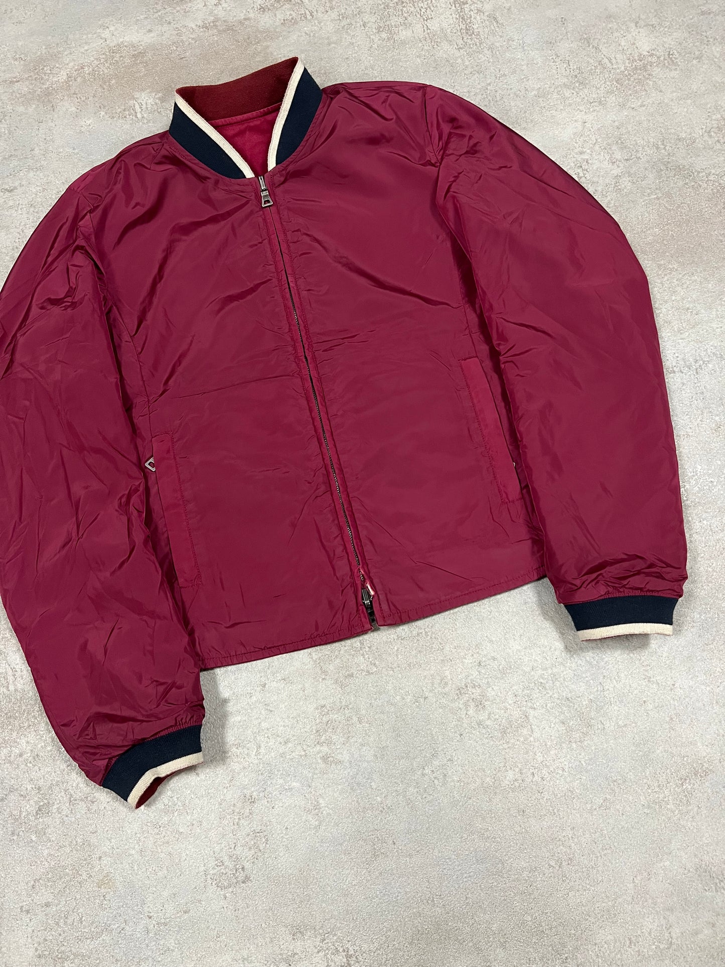 Chaqueta Bomber Reversible Vintage Prada Challenge 2003 - S