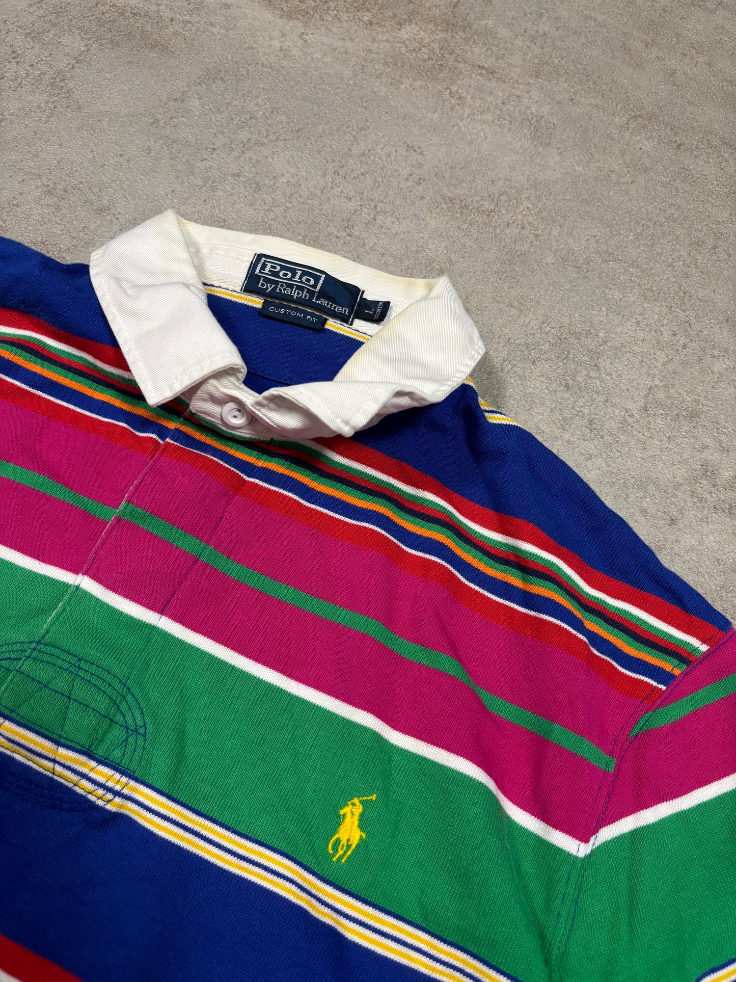 Striped Polo Polo Ralph Lauren 00s Vintage - L