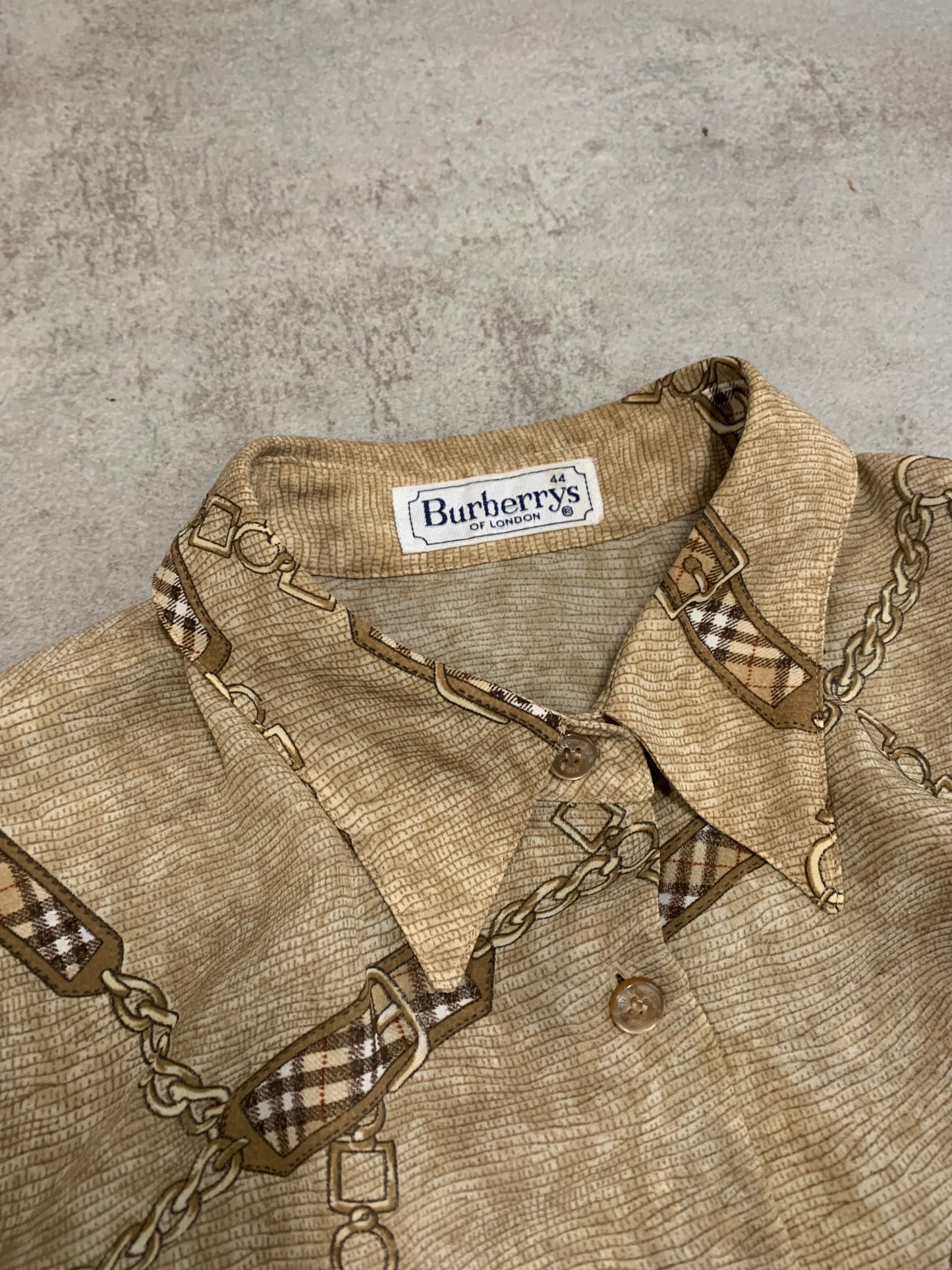 Camisa Seda Vintage Burberry 80’s - L (W)