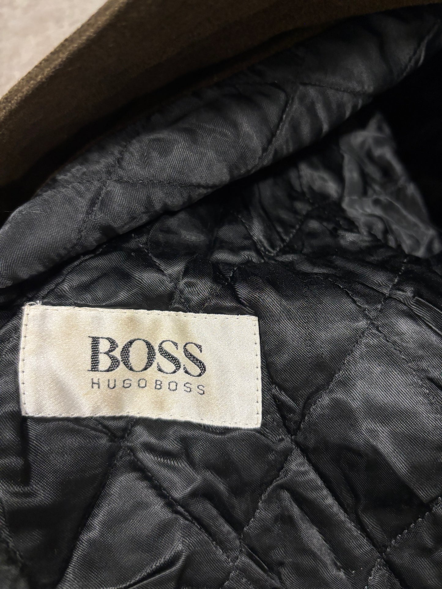 Chaqueta Bomber Cashmere Hugo Boss 90s Vintage - L