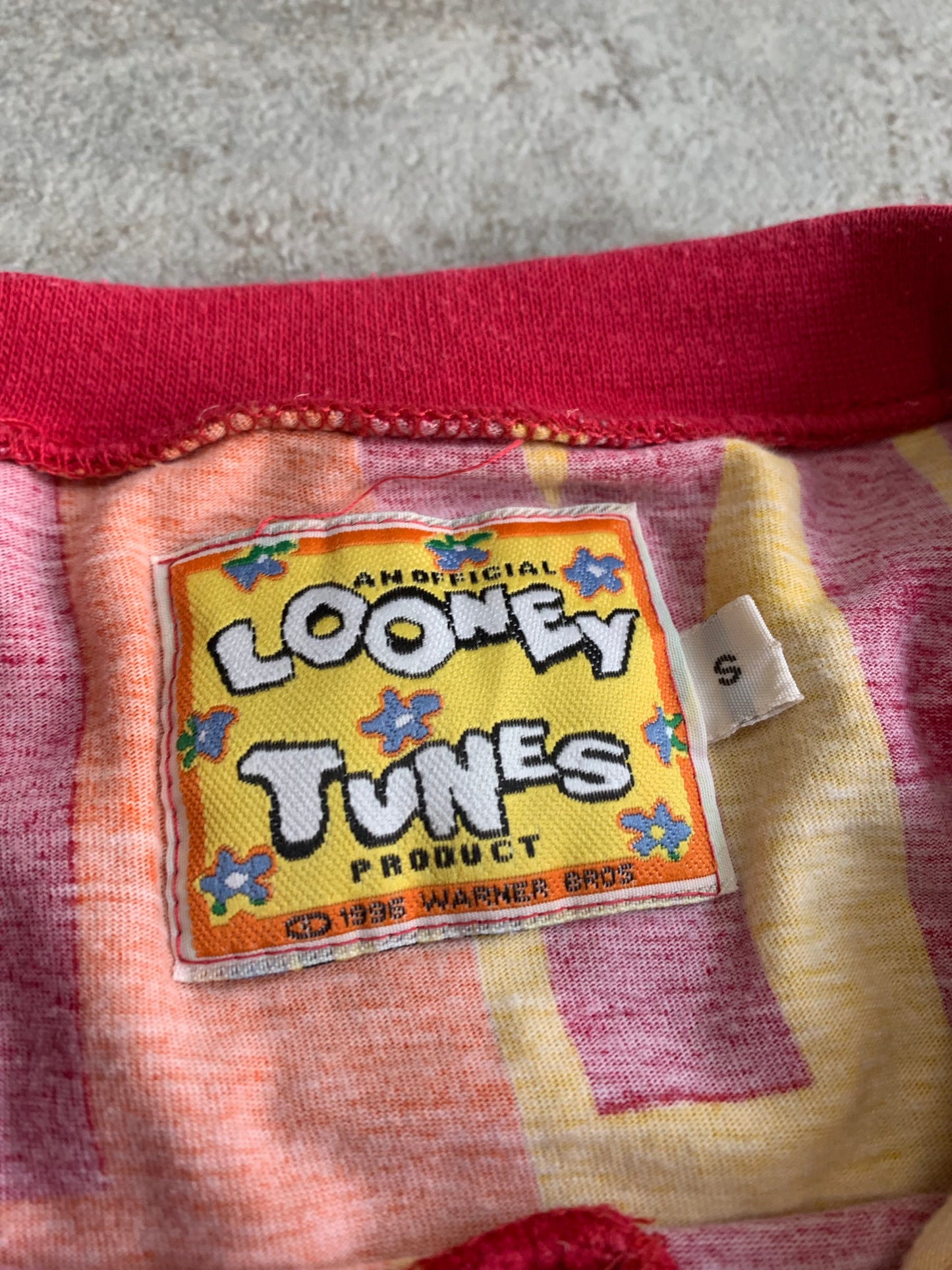 Camiseta Vintage Looney Tunes 1996 Full Print - L