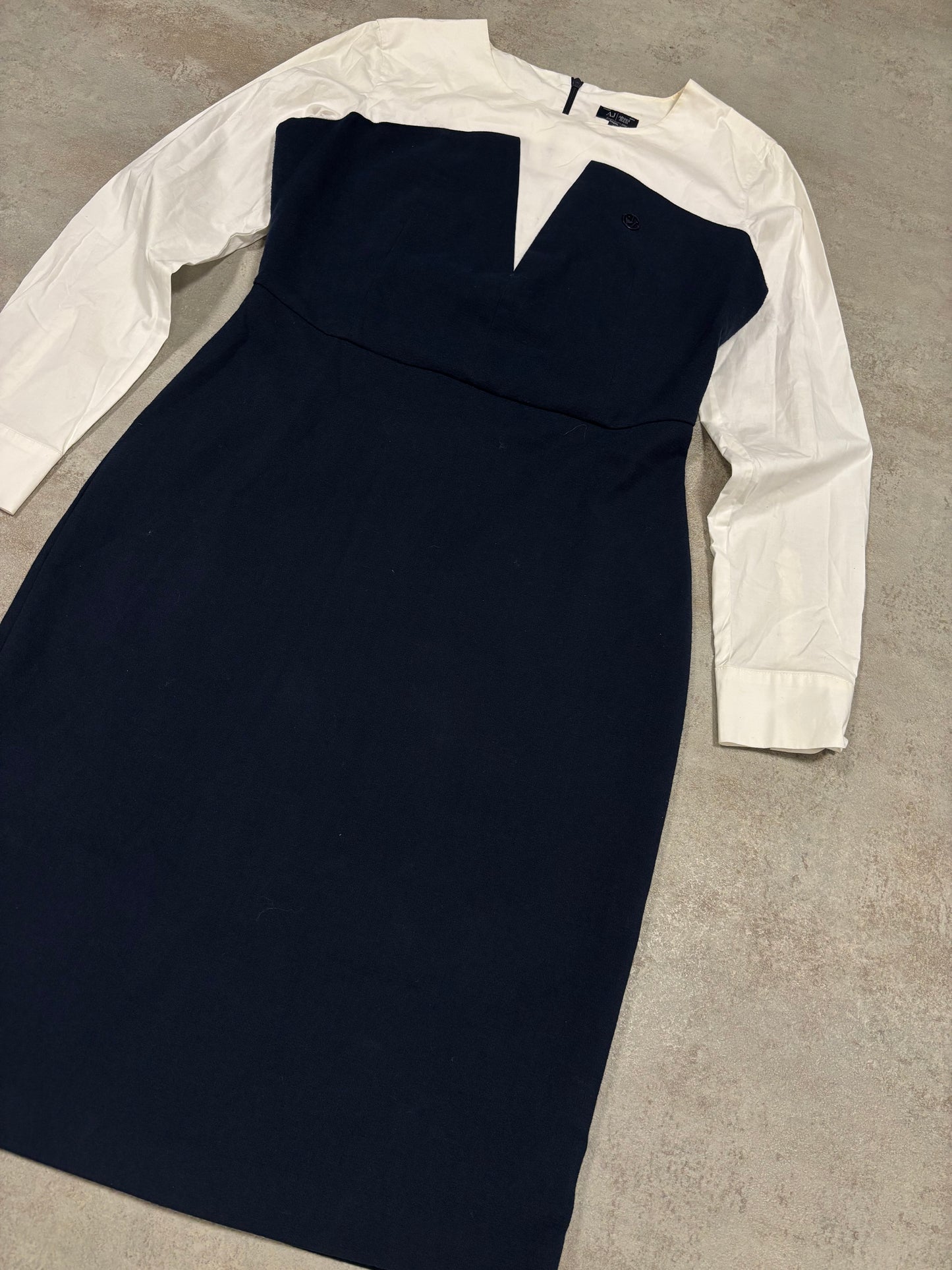 Vestido Largo Arreglado Armani Jeans - M