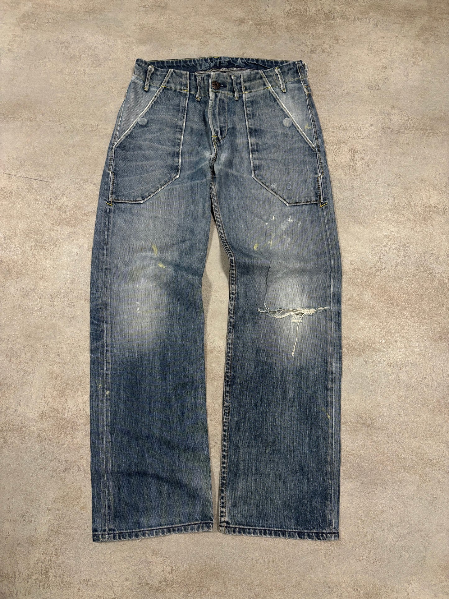 Pantalones Rectos ‘Buckle Back’ Levi’s 00s Vintage - M