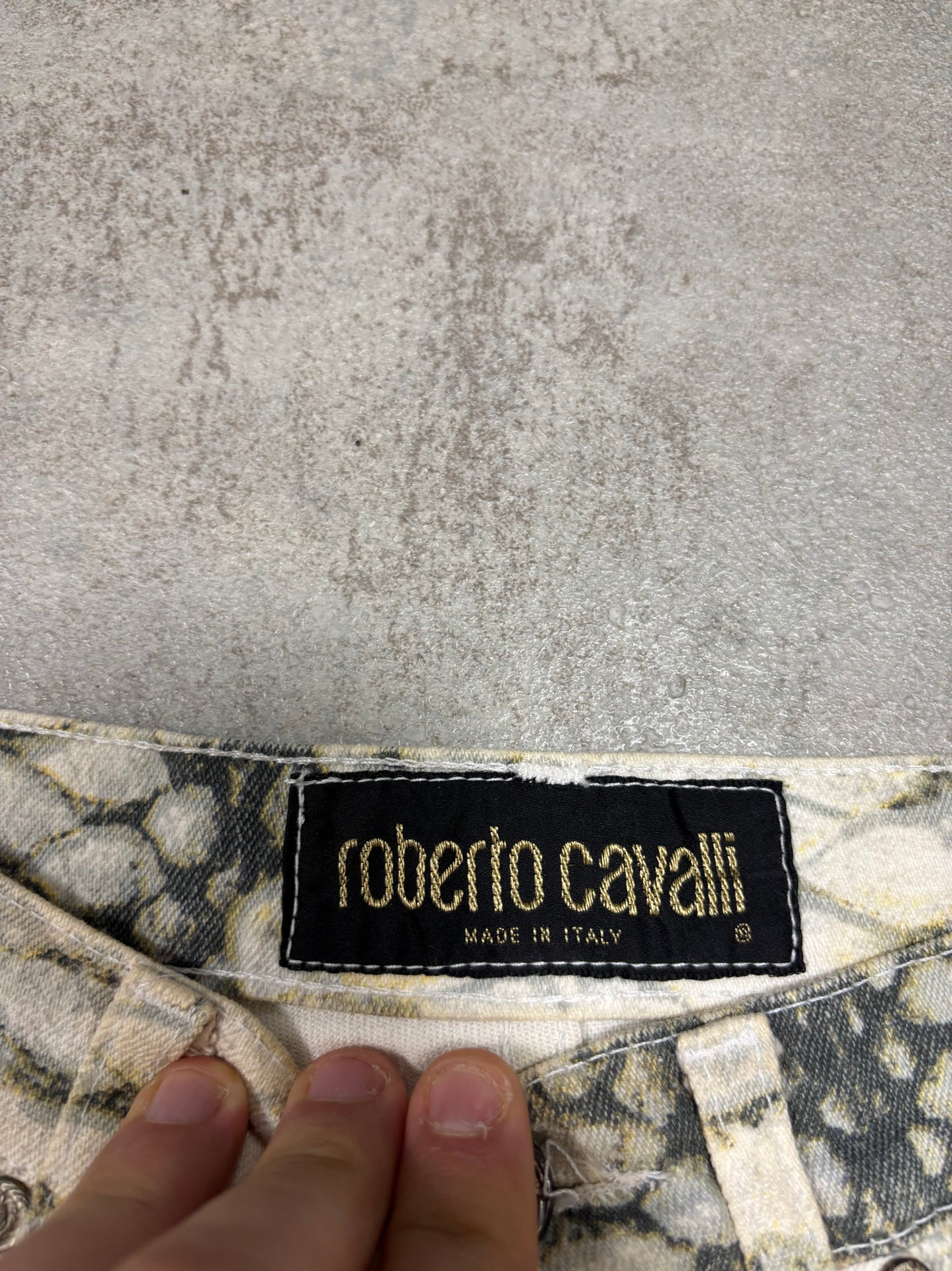 Pantalones Rectos ‘Mermaid’ Roberto Cavalli 90s Vintage - S