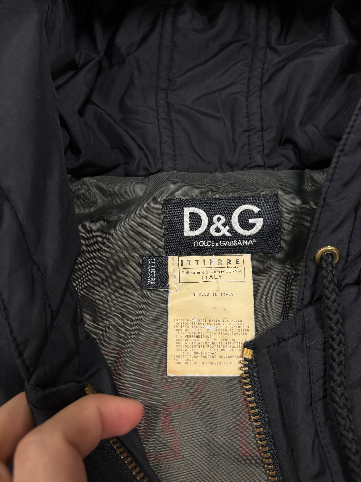Chaqueta Bomber Cargo Dolce & Gabbana A/W2003 Vintage - M