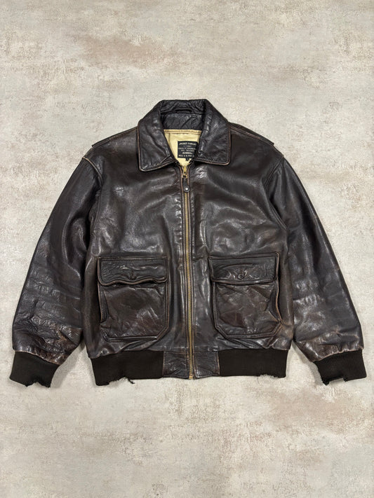 Chaqueta Cuero G-1 Avirex 1992 Vintage - L