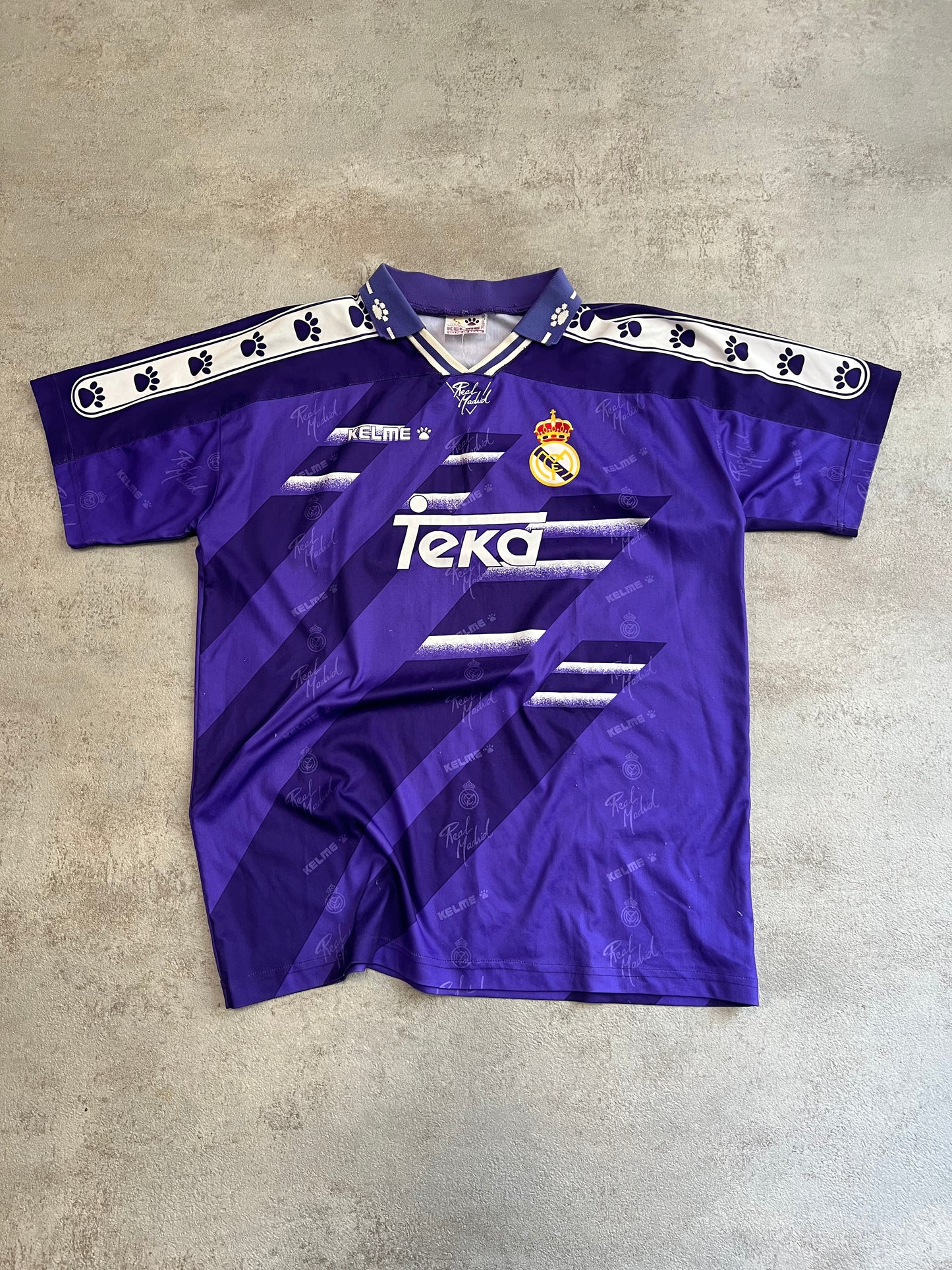 Camiseta Fútbol Vintage Kelme Real Madrid 1994-96 Away Kit - S