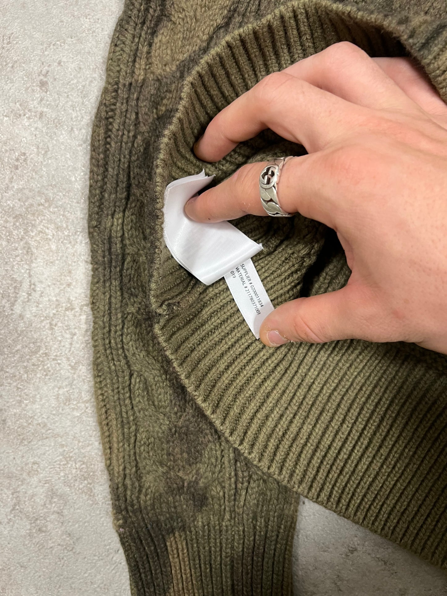 Jersey Lana Militar Vintage Polo Ralph Lauren - M