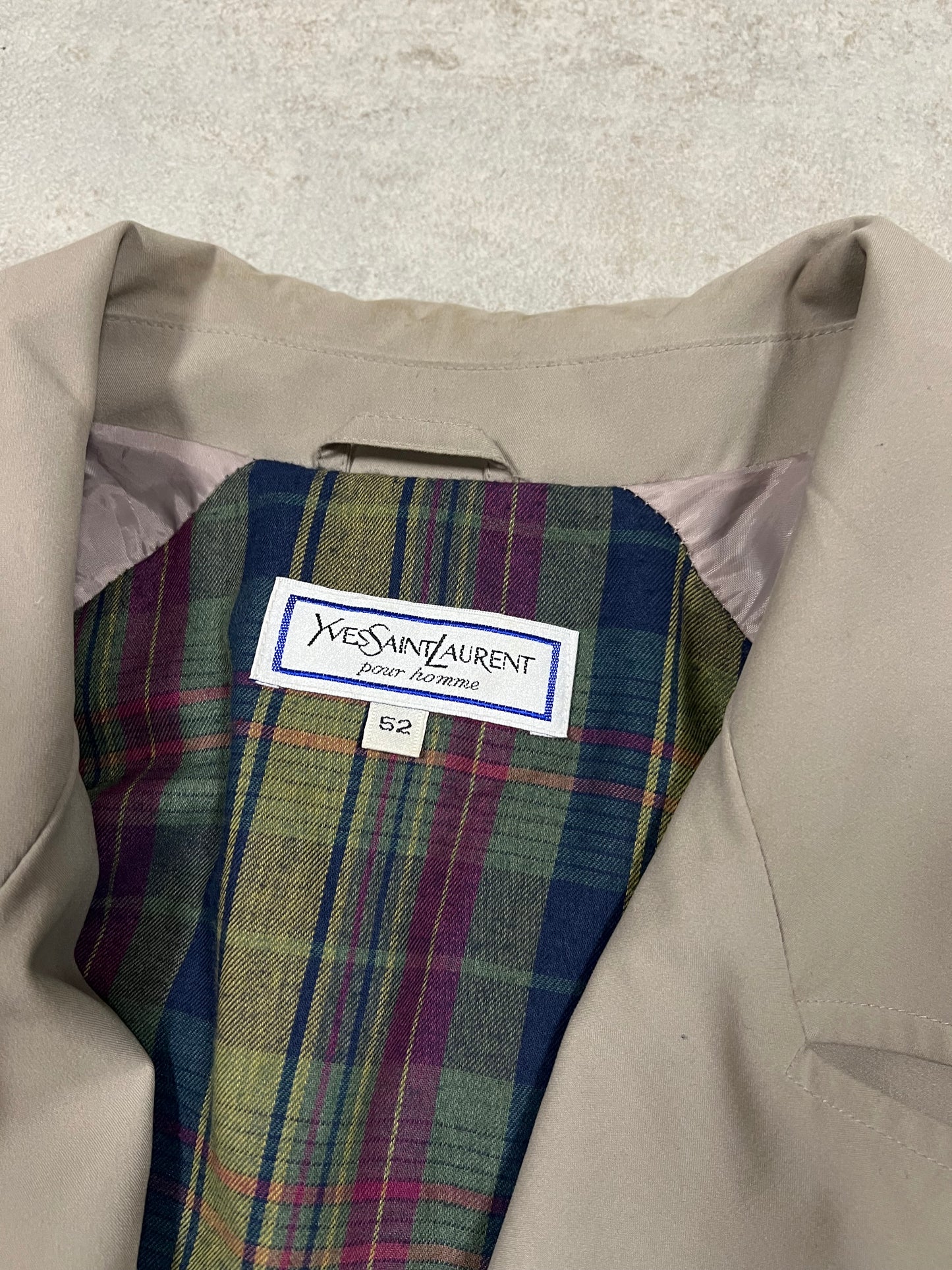 Gabardina Vintage Yves Saint Laurent 80’s - L