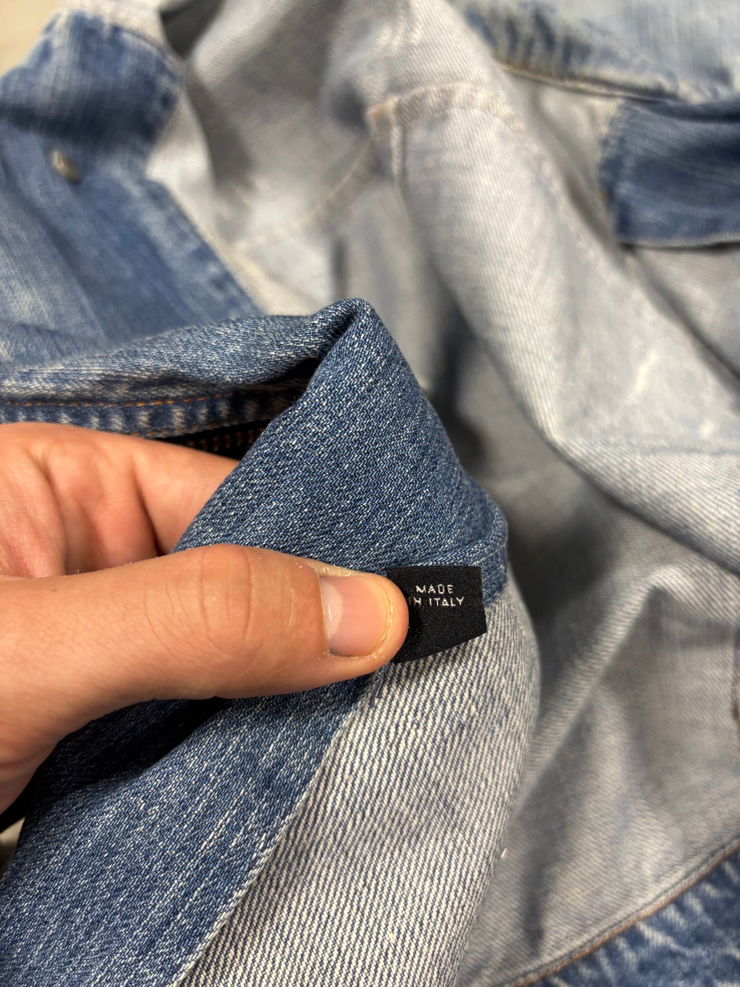 Chaqueta Modulable Vaquera Cargo Dolce & Gabbana 00s Vintage - S