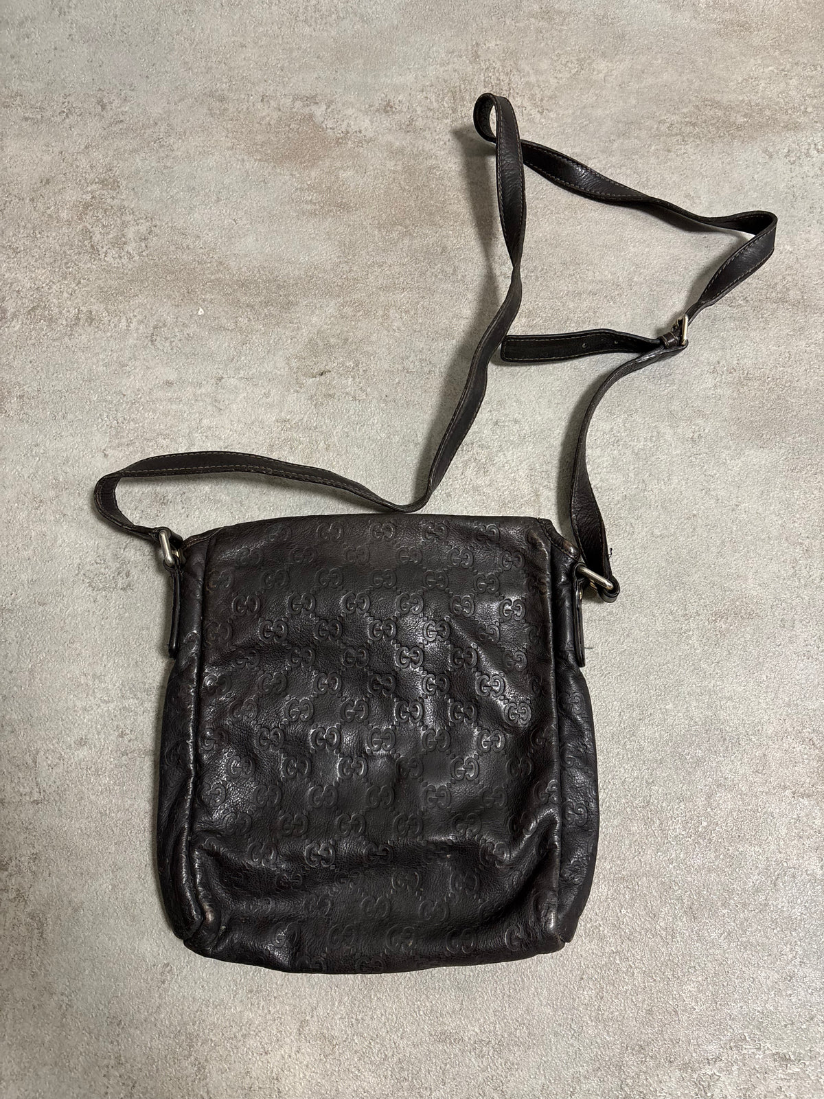 Bandolera ‘Guccissima’ Cuero Gucci 00s Vintage