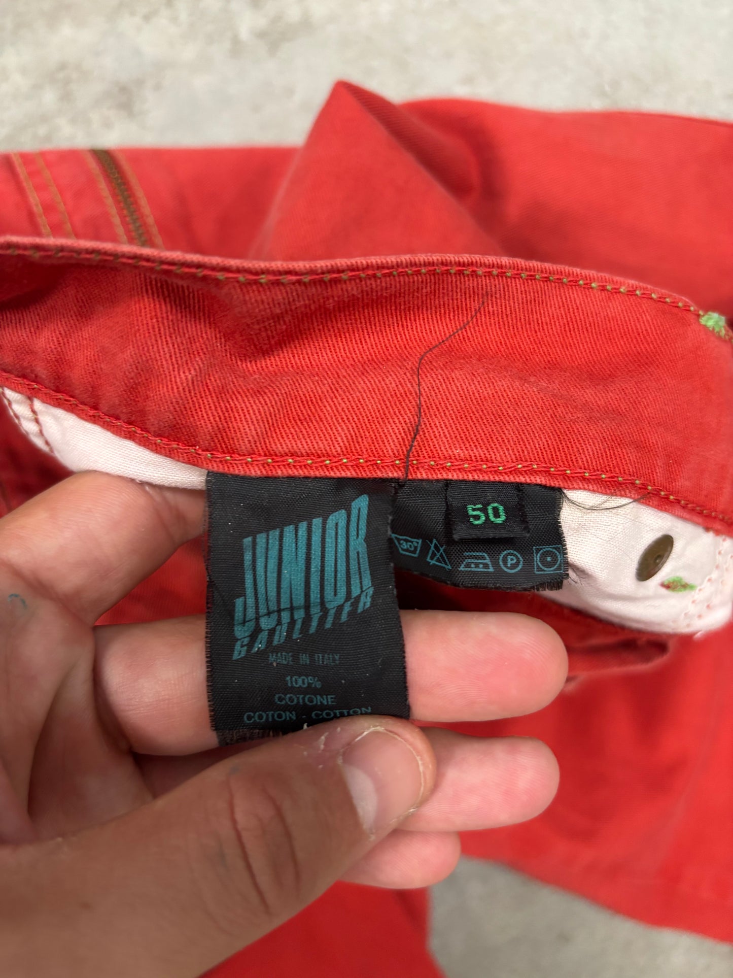 Shorts Rectos Jean Paul Gaultier ‘Junior Gaultier’ 00s Vintage - L