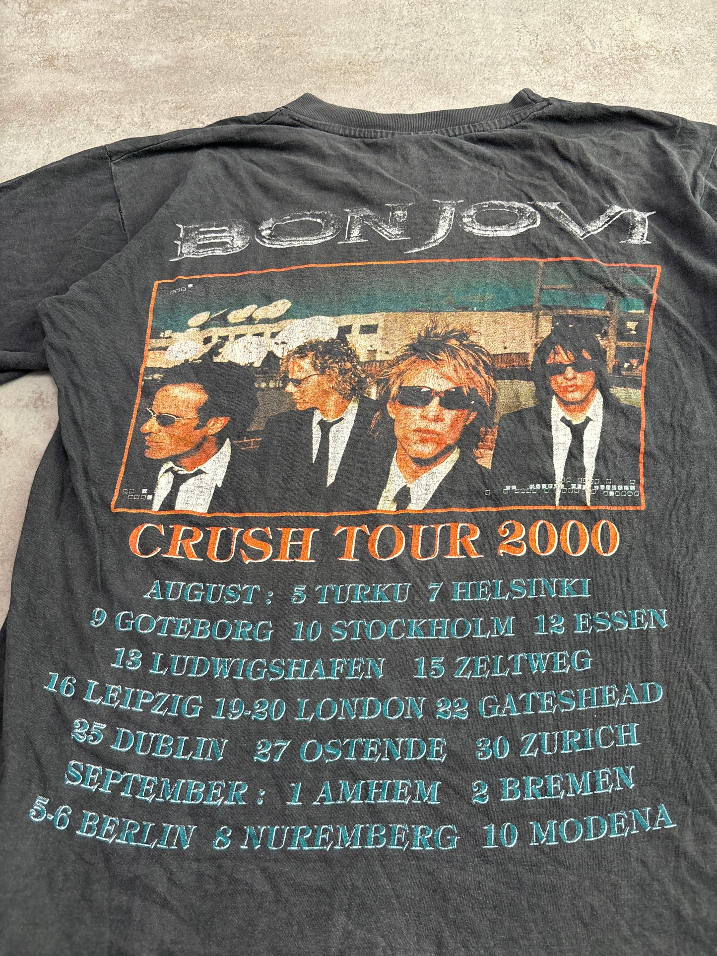 Camiseta ‘Crush Tour 2000’ Bon Jovi Vintage - S