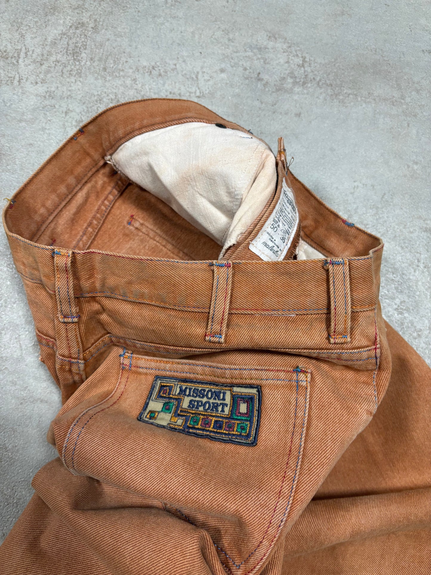 Pantalones Rectos Missoni Sport 90s Vintage - M