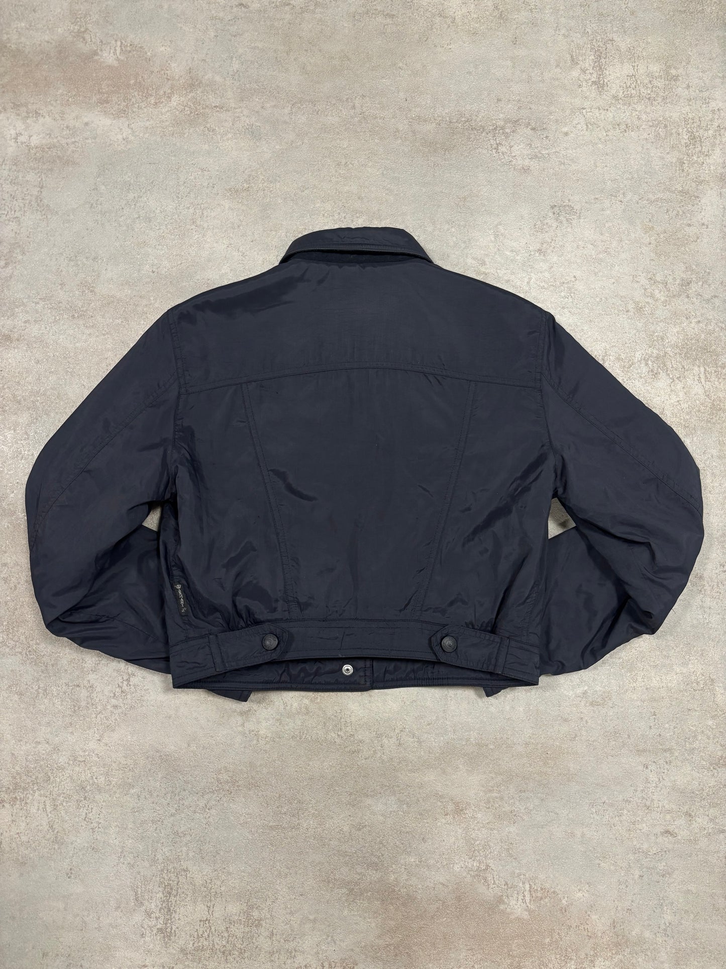 Chaqueta Trucker Nylon Cropped Armani Jeans 90s Vintage - S