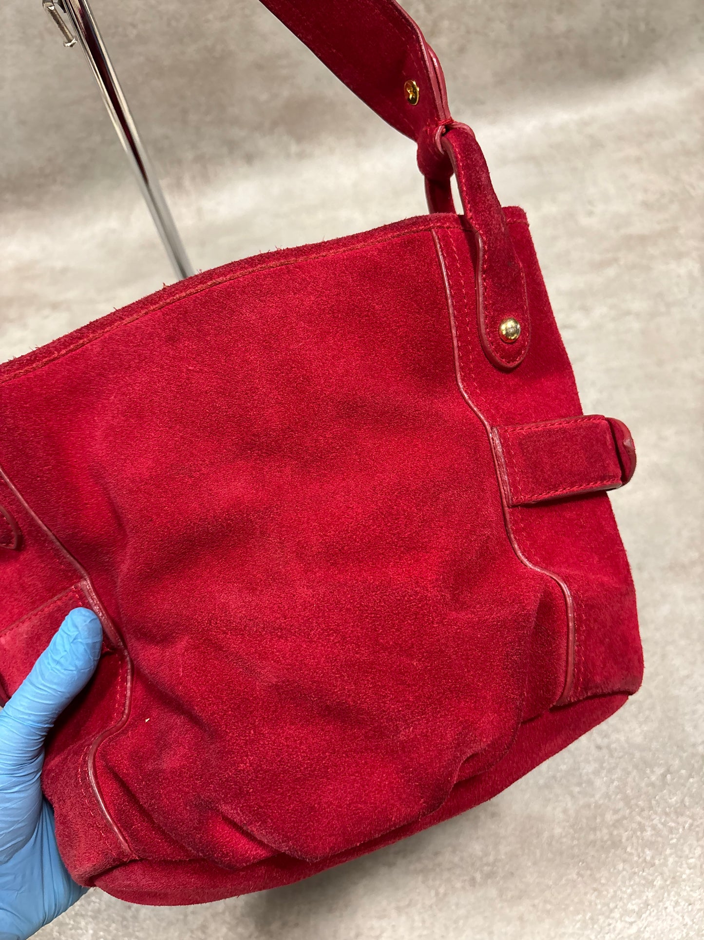 Bolso Hombro ‘Suede’ Gianfranco Ferré 00s Vintage