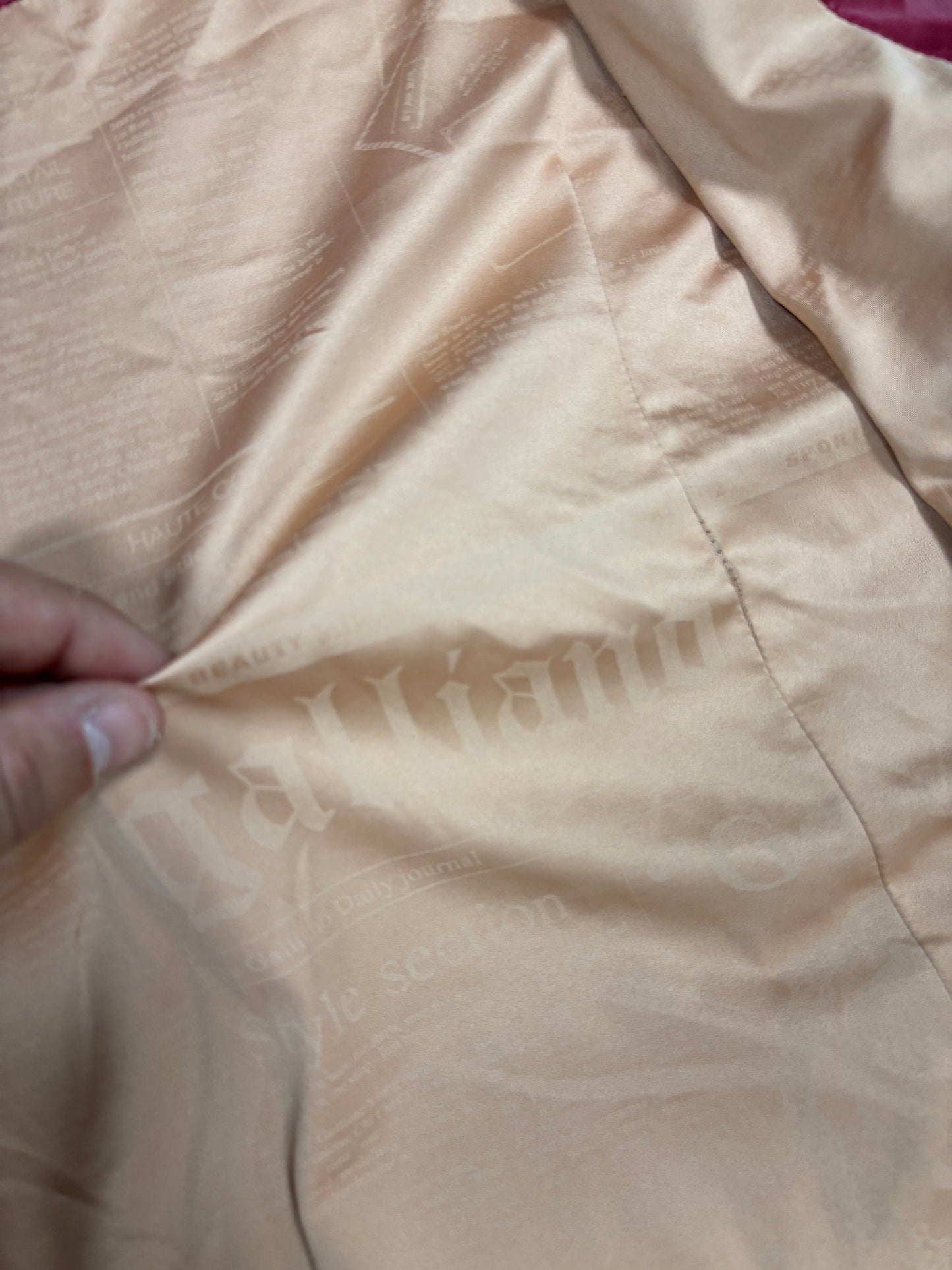 Chaqueta Bomber Parachute Galliano 00s Vintage - S