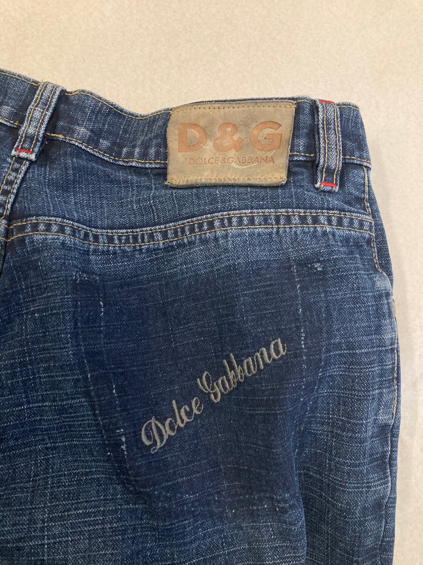 Pantalones Dolce & Gabbana Embroidered Pocket 00s Vintage - M