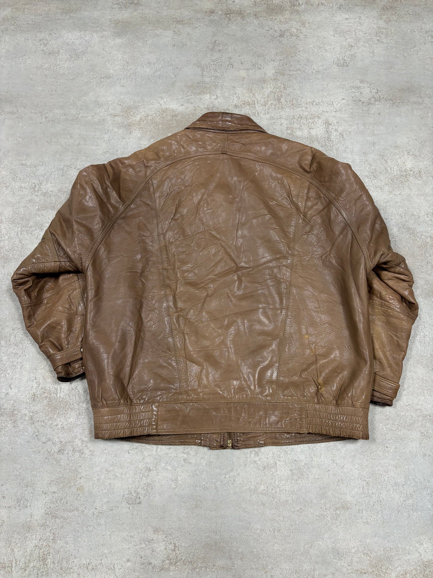 Chaqueta Piel Burberry 90s Vintage - L