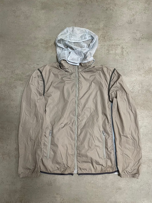 Chaqueta Balaclava Semitransparente Prada Runway SS2000 Vintage - M