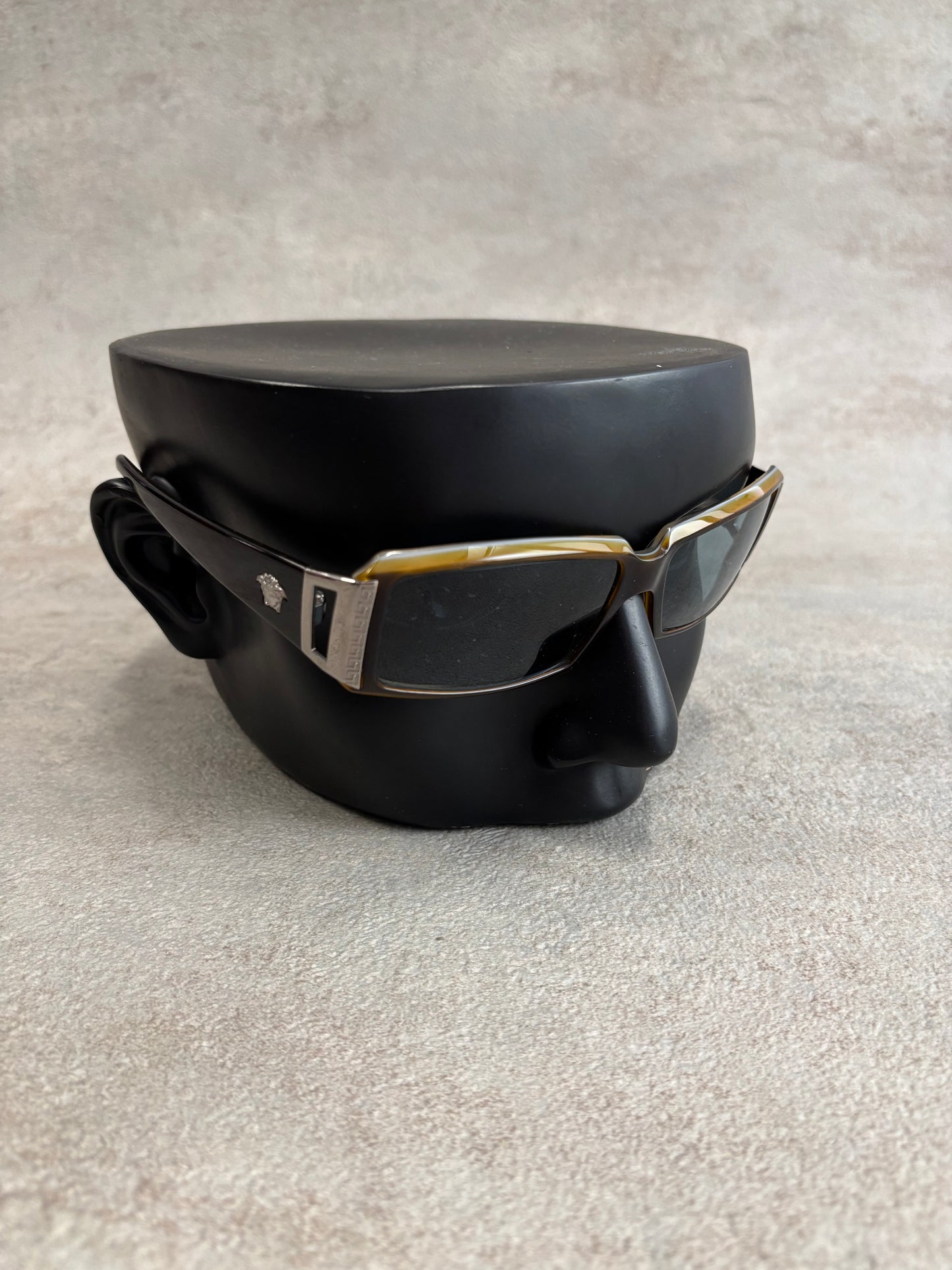 Gafas Rectangulares Versace Cristales Transparentes 00s Vintage