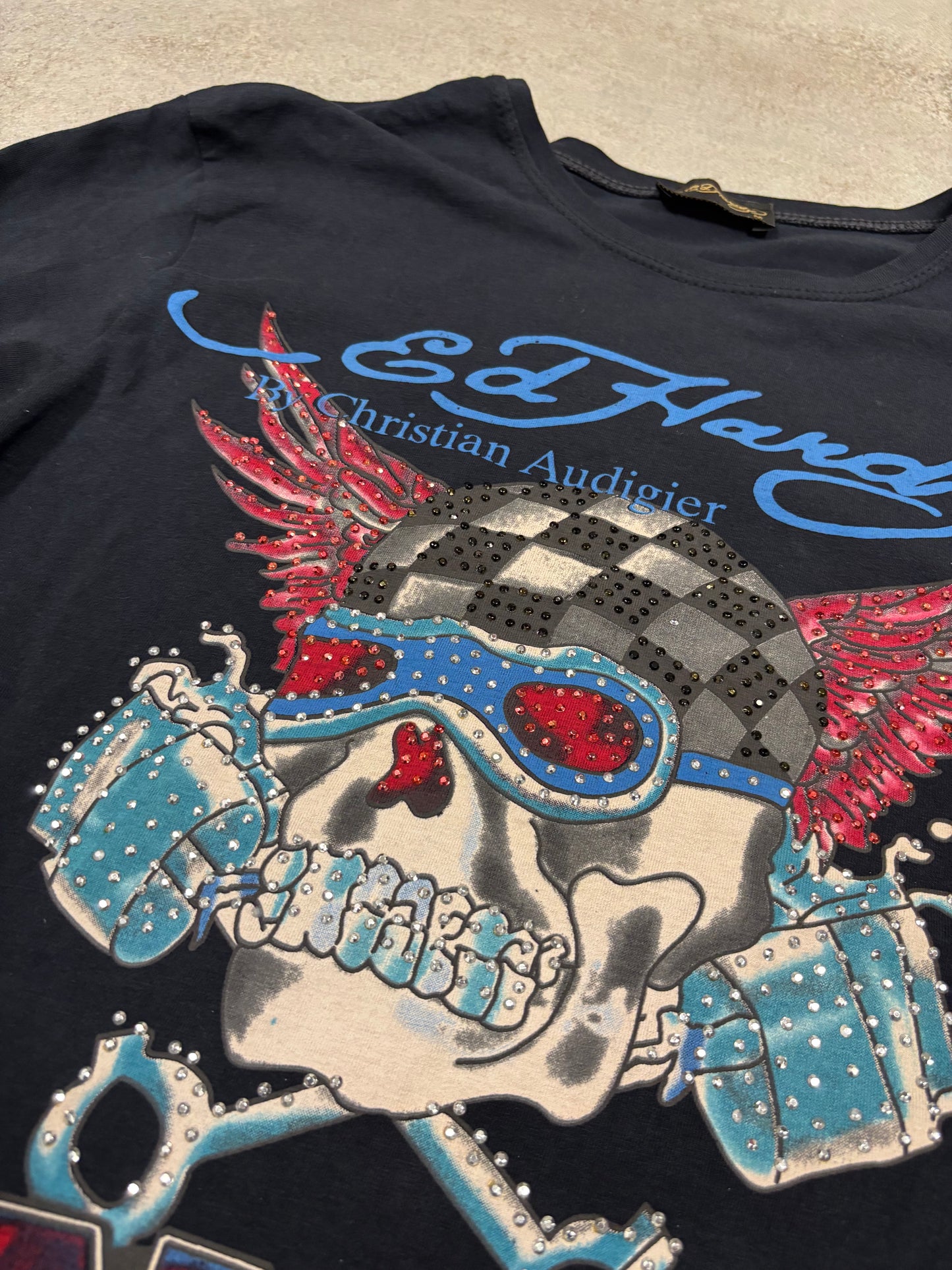 Camiseta Estampada Manga Larga Ed Hardy 00s Vintage - S