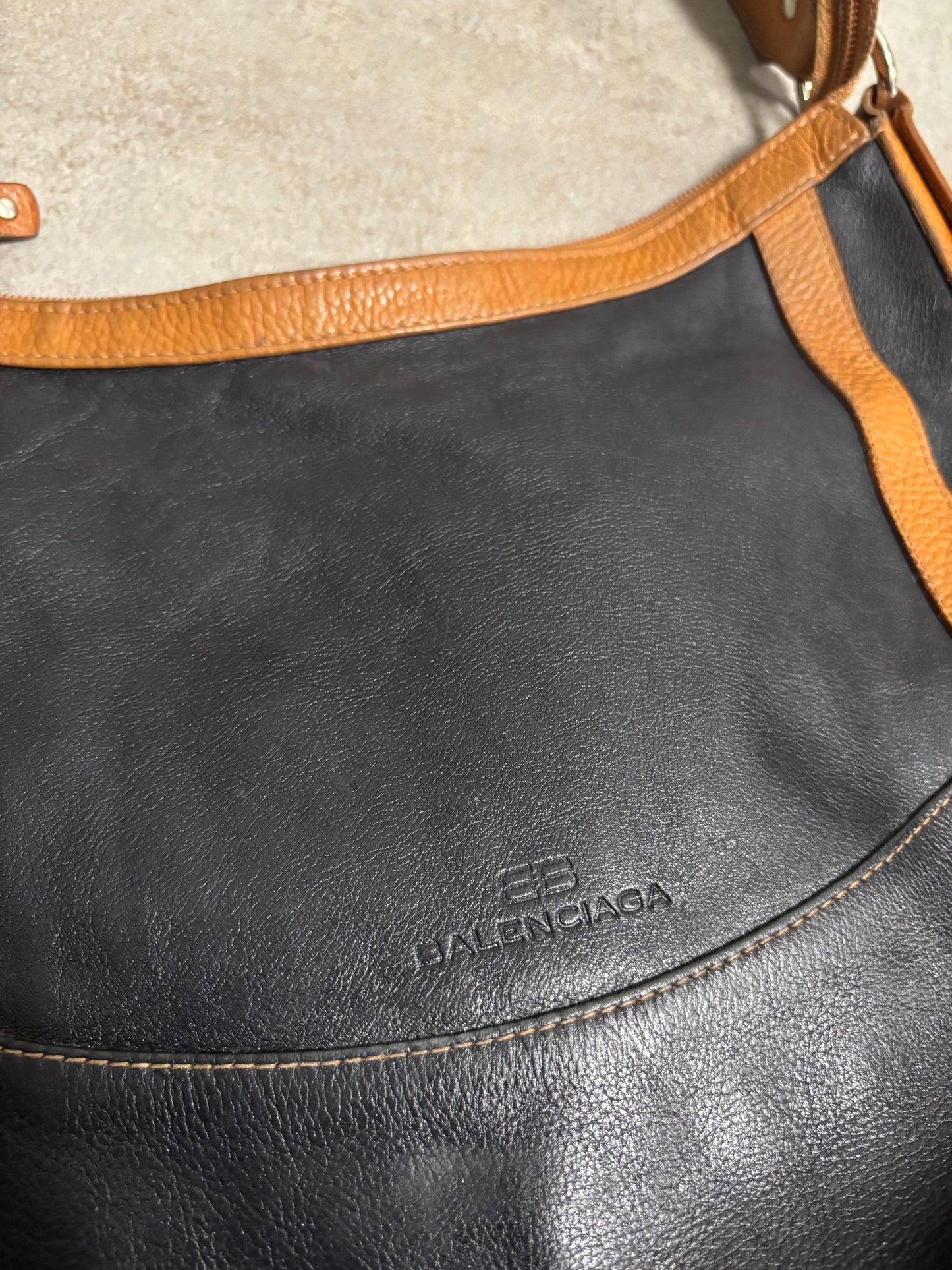 Bolso Hombro Piel ‘Dos Tonos’ Balenciaga 00s Vintage