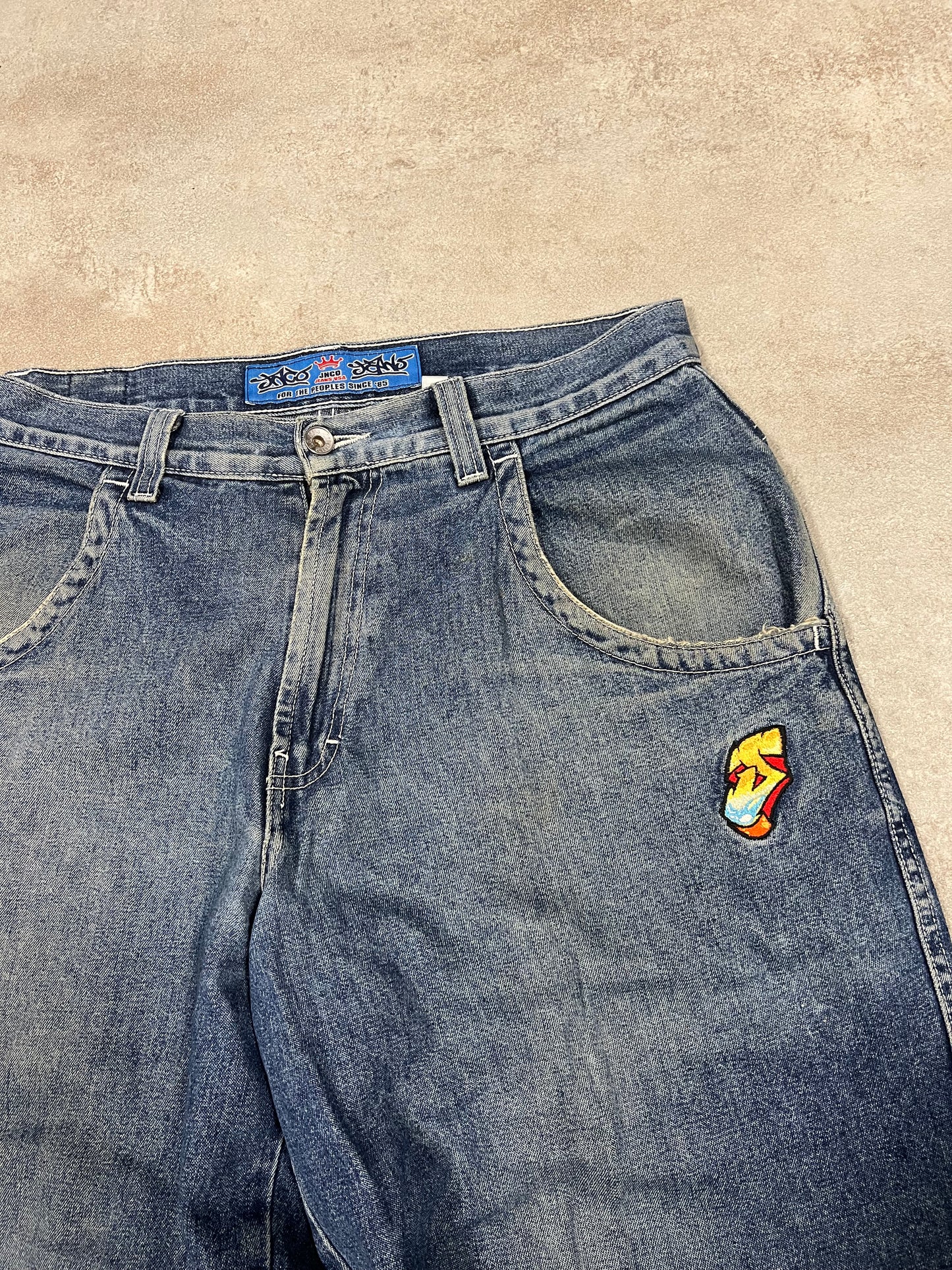 Pantalones Baggy Vintage JNCO Jeans ‘Rainbow’ 90’s - L