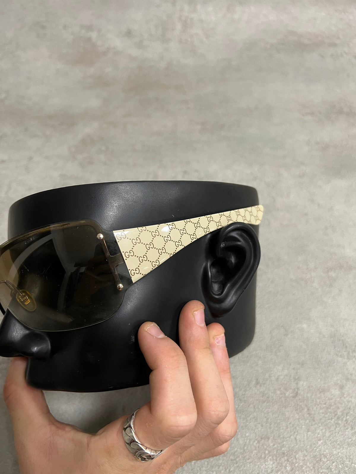 Gafas Sol Vintage Gucci GG Monogram Full Mask 00’s