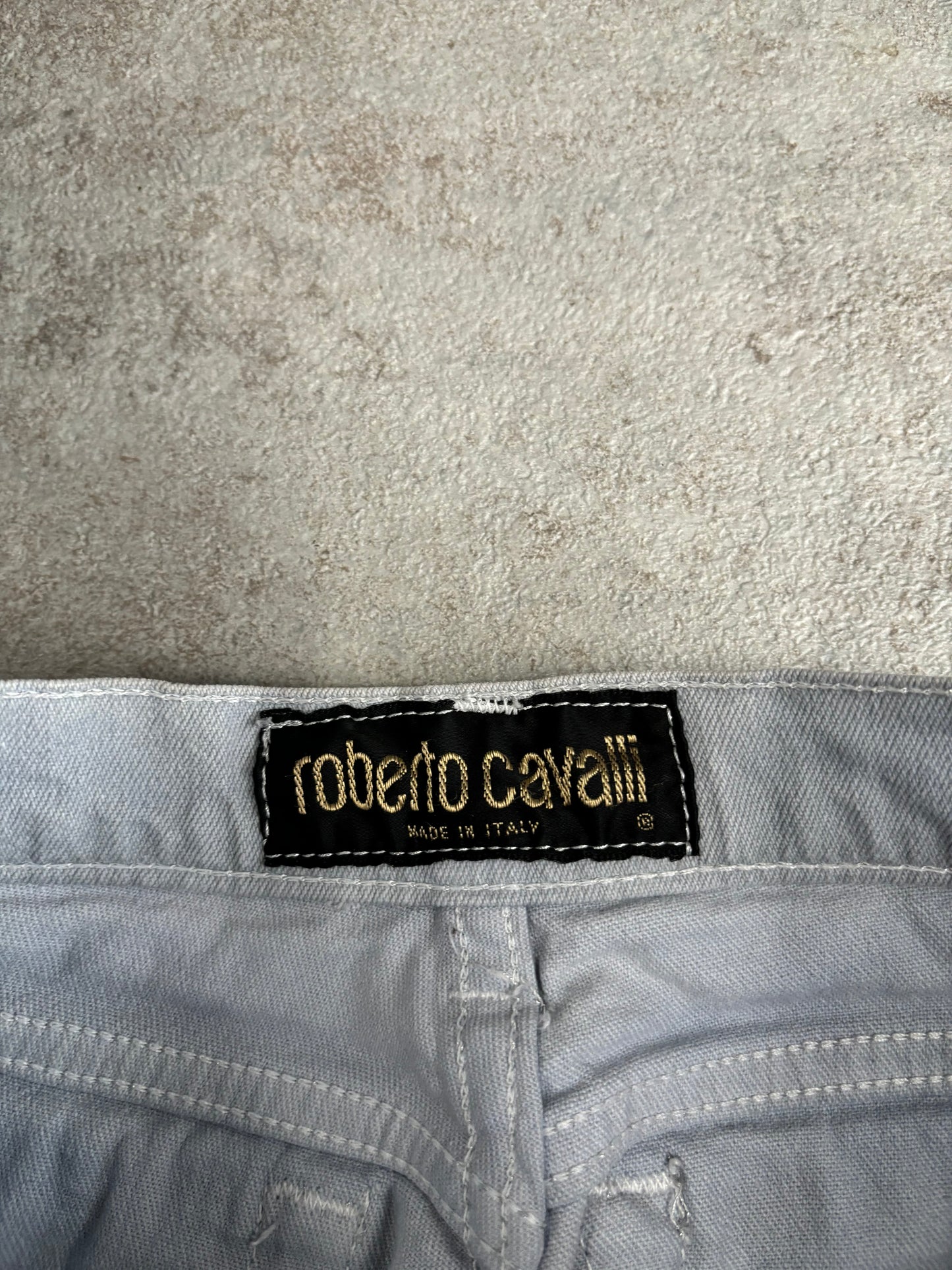 Pantalones Full Print Roberto Cavalli 90s Vintage -S