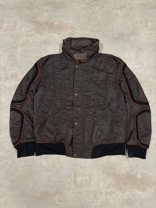 Chaqueta Cintas Elásticas Marithé + François Girbaud 00s Vintage - L